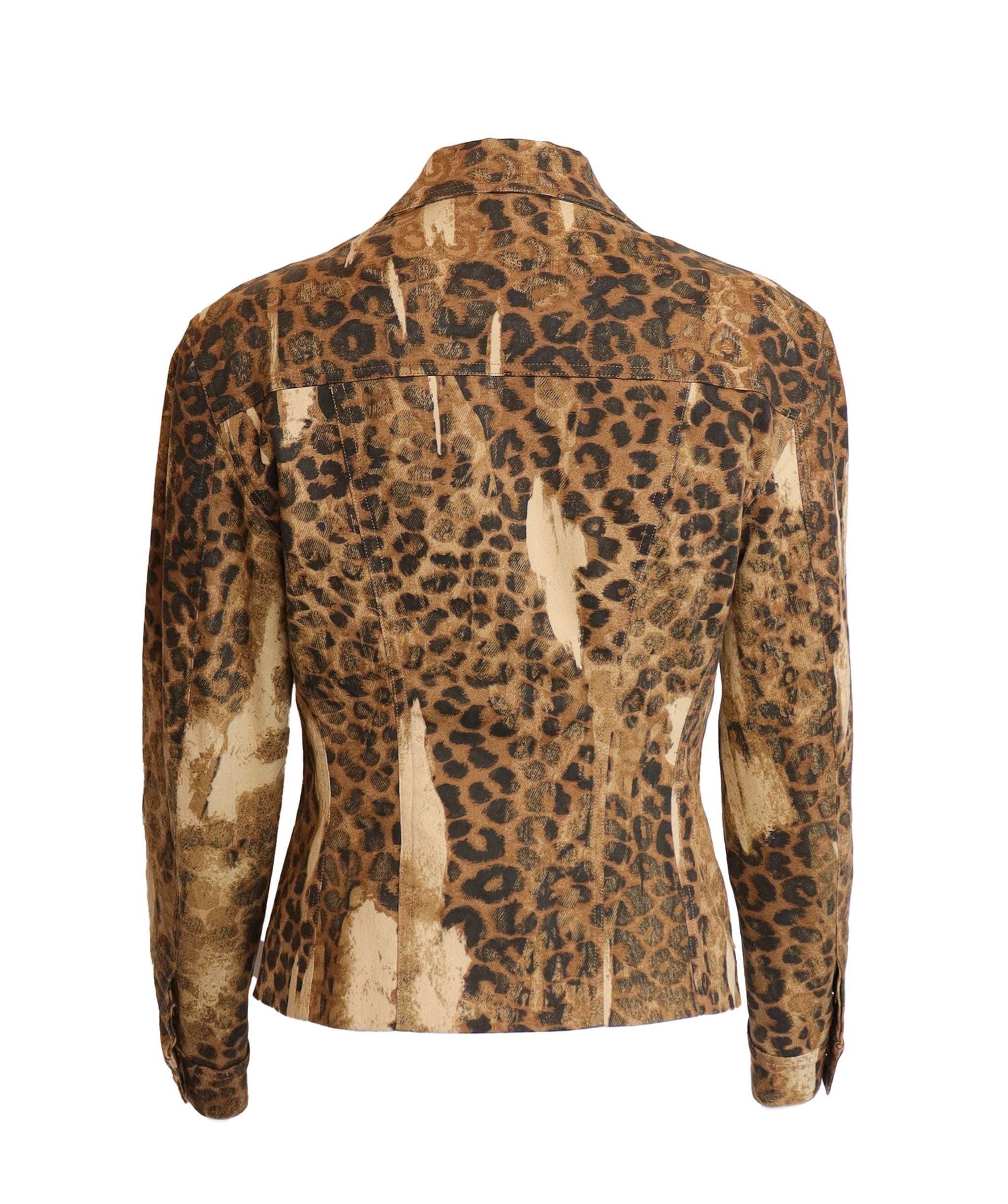 Christian Dior Christian Dior leopard jean jacket AGC2499
