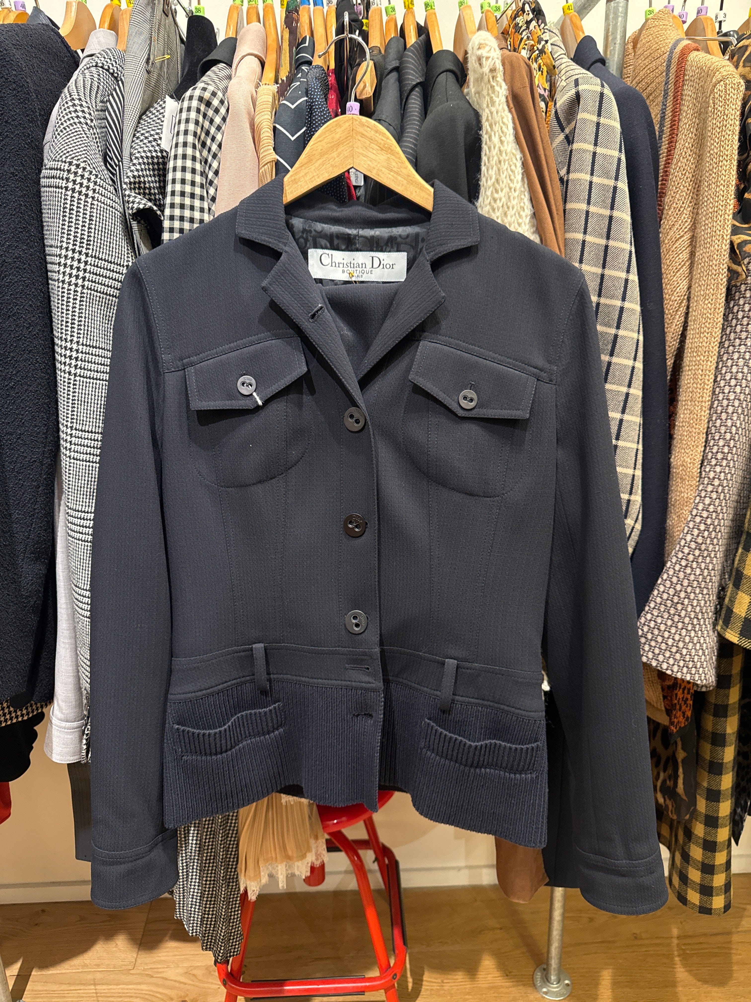 Christian Dior CHRISTIAN DIOR Navy wool suit  AGC2291
