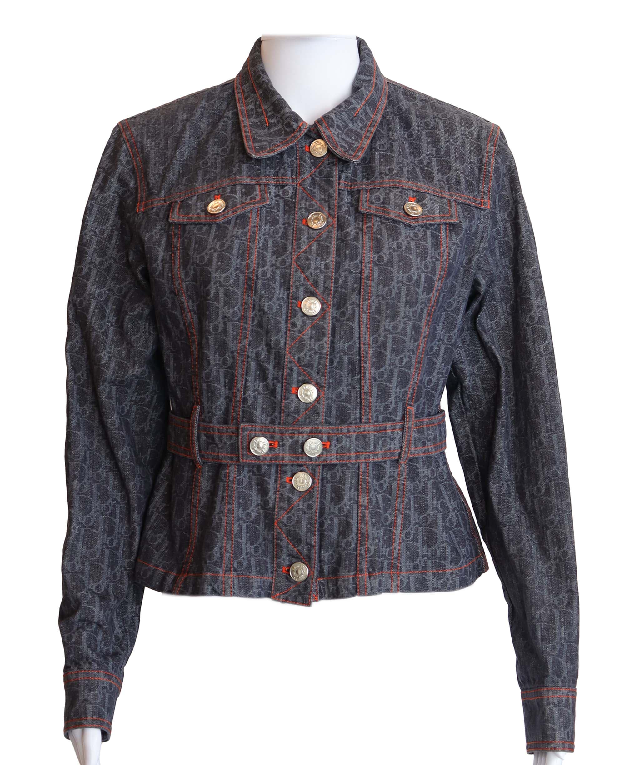 Christian Dior Christian Dior oblique jean jacket AGC2505