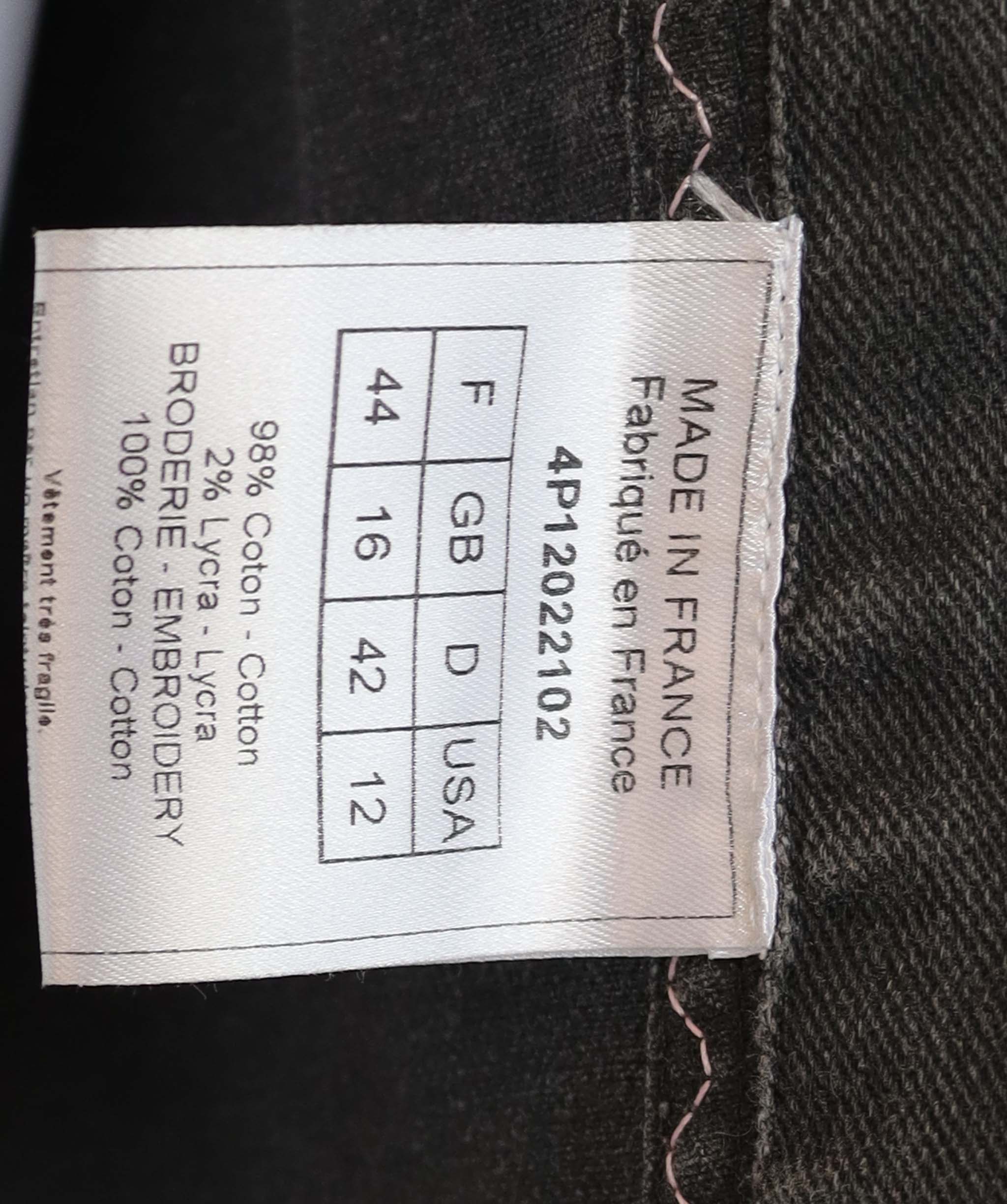 Christian Dior Christian Dior pink top stitched grey jean jacket AGC2506