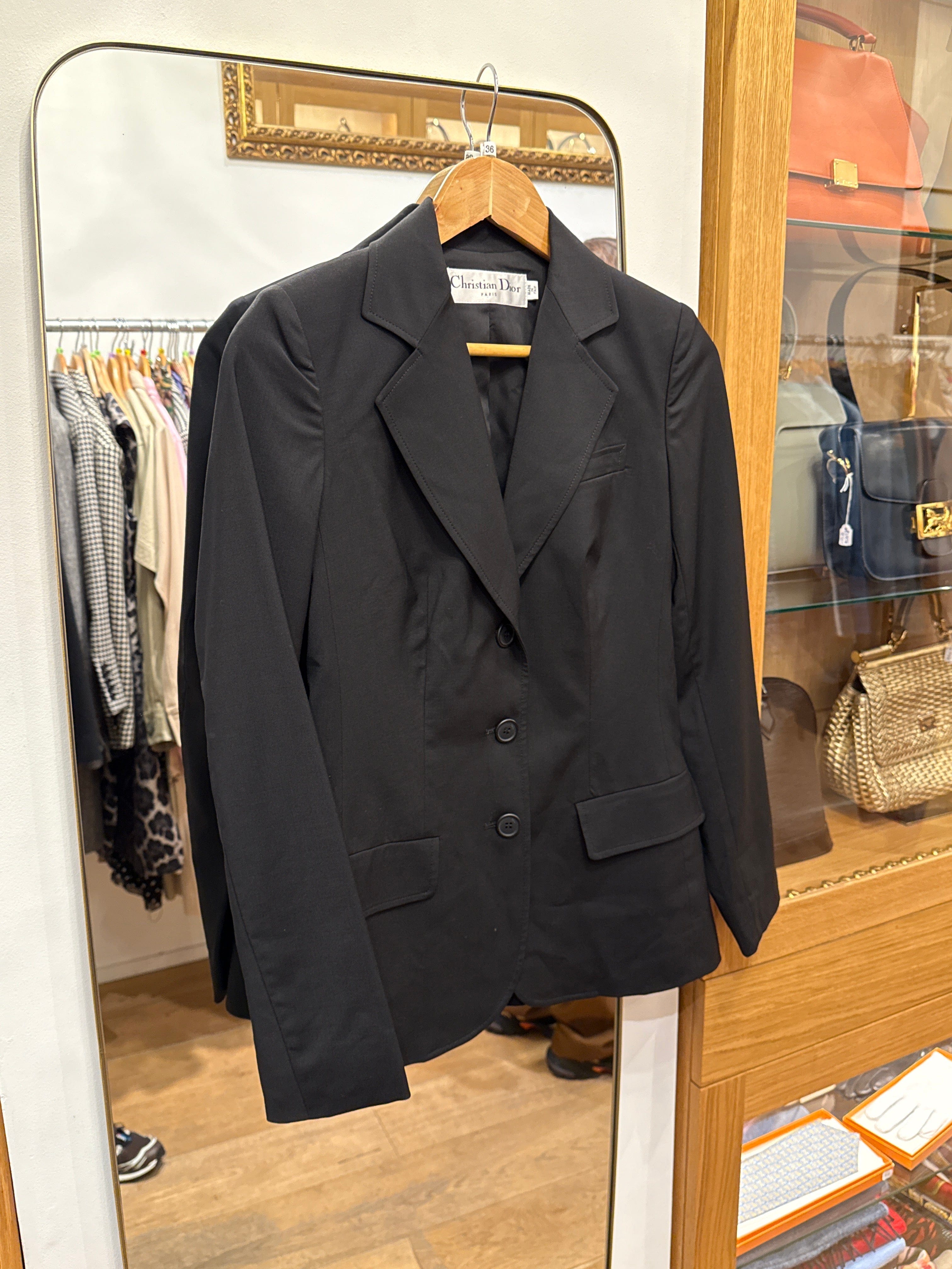 Christian Dior Christian Dior Simple black wool jacket AGC3060