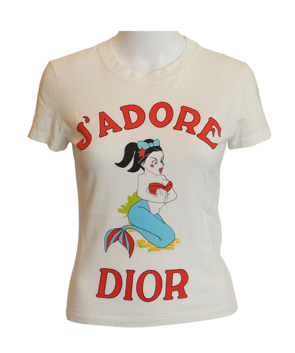 Dior J'Adore Logo Cartoon Tshirt set mermaid DXBS4261 – Luxury Promise