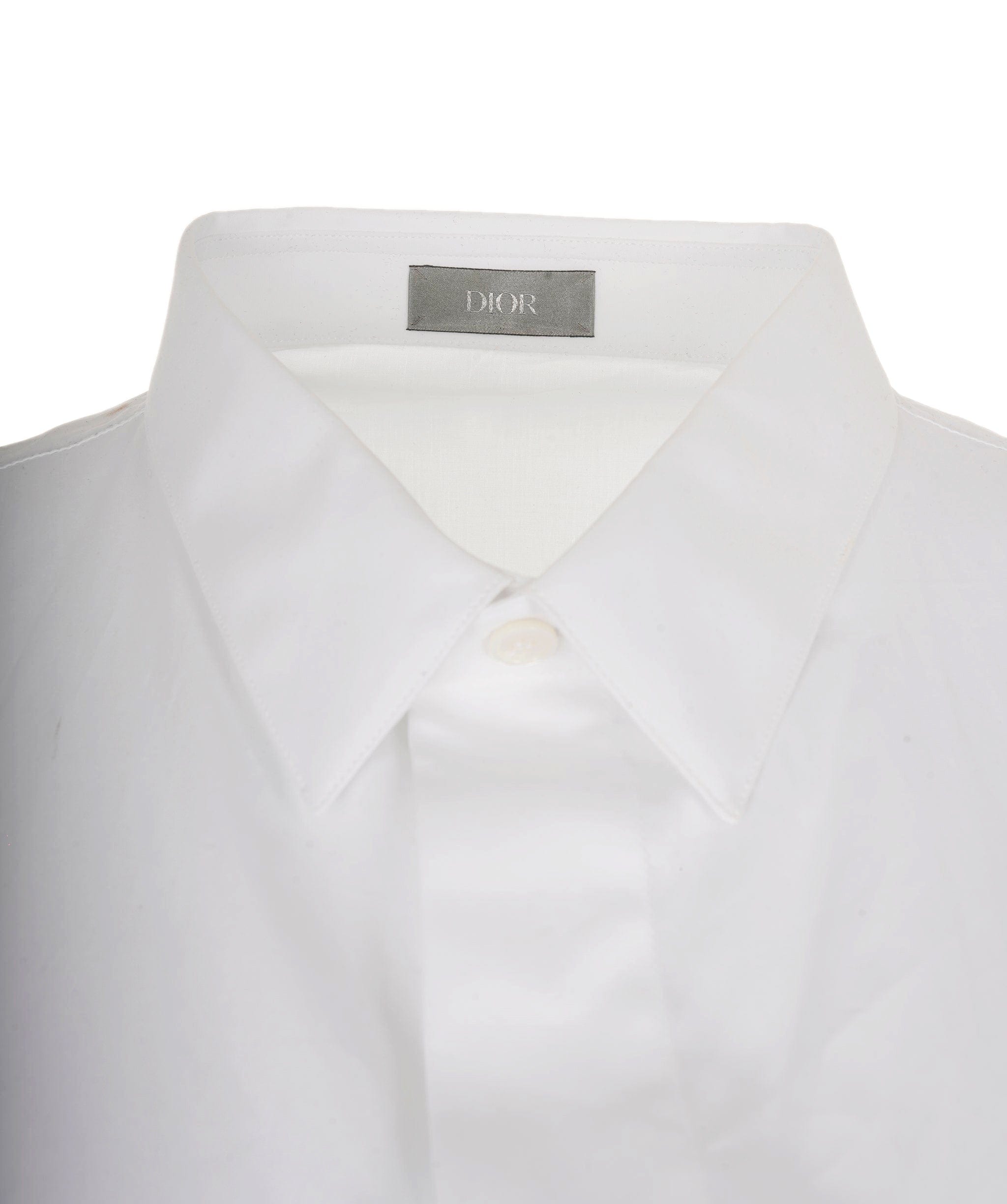 Christian Dior Dior Men's White cotton button up shirt  AVC2101