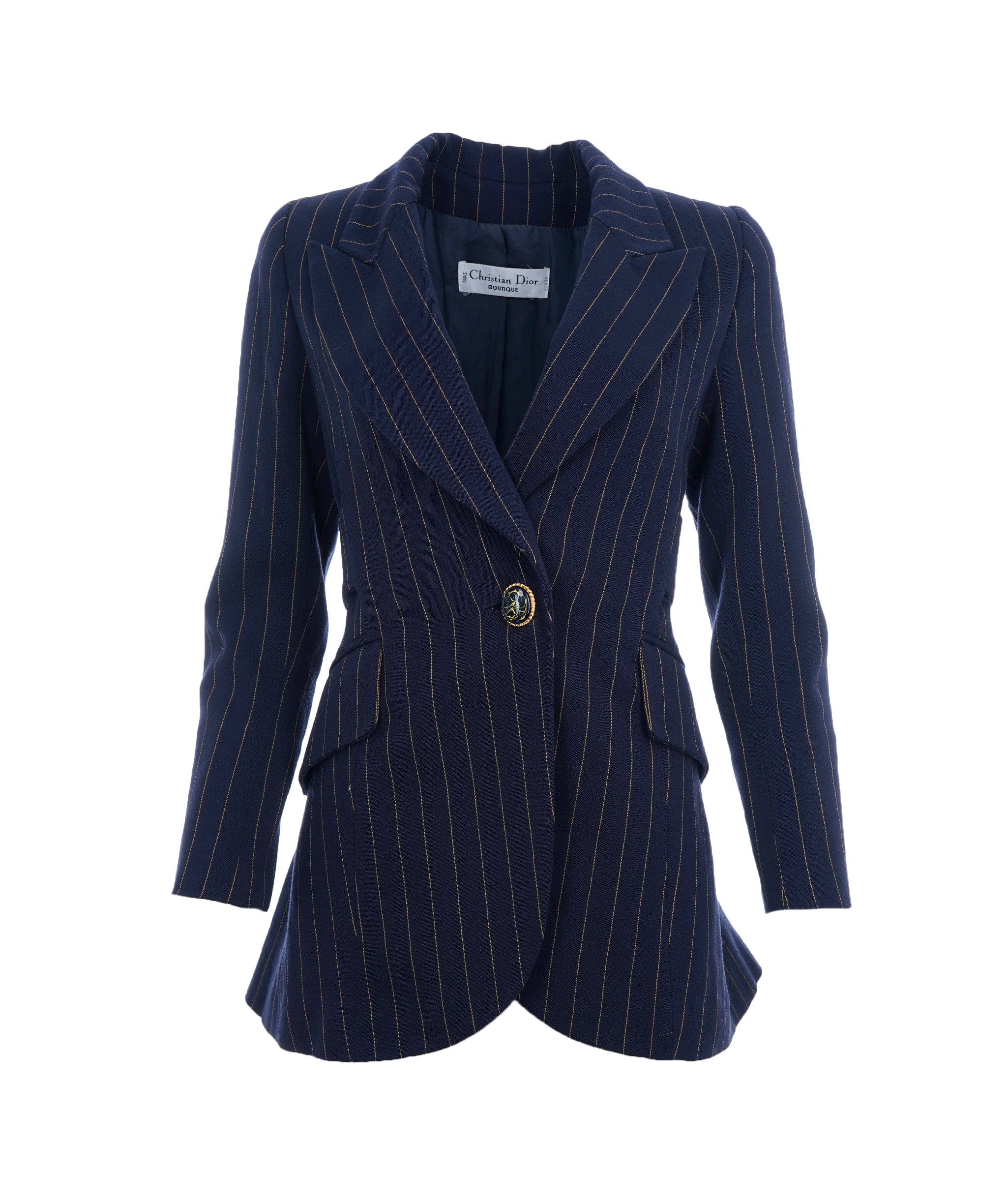 Christian Dior Vintage Christian Dior Pinstriped Sinlge Breasteed Blazer ALC2685