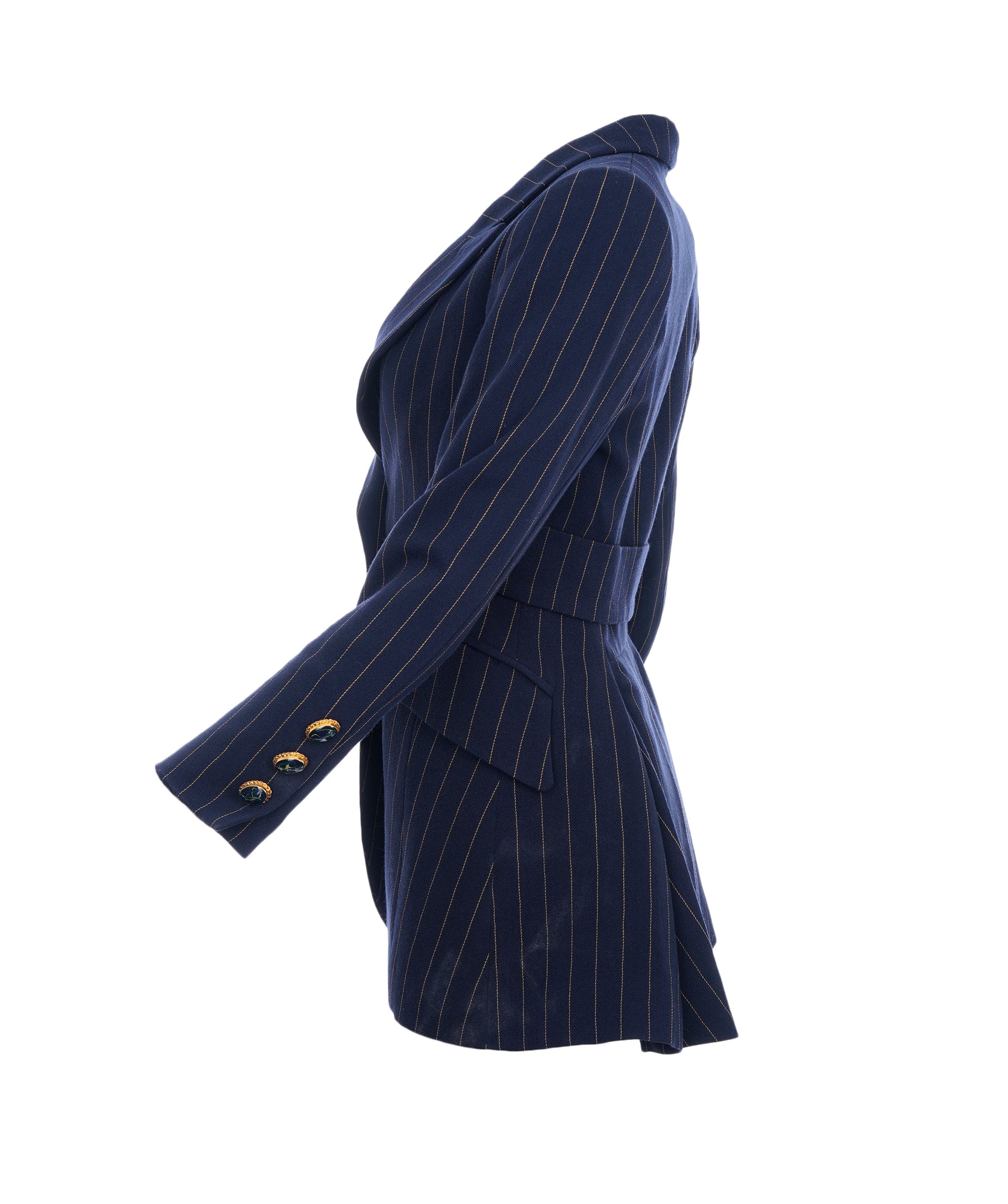 Christian Dior Vintage Christian Dior Pinstriped Sinlge Breasteed Blazer ALC2685