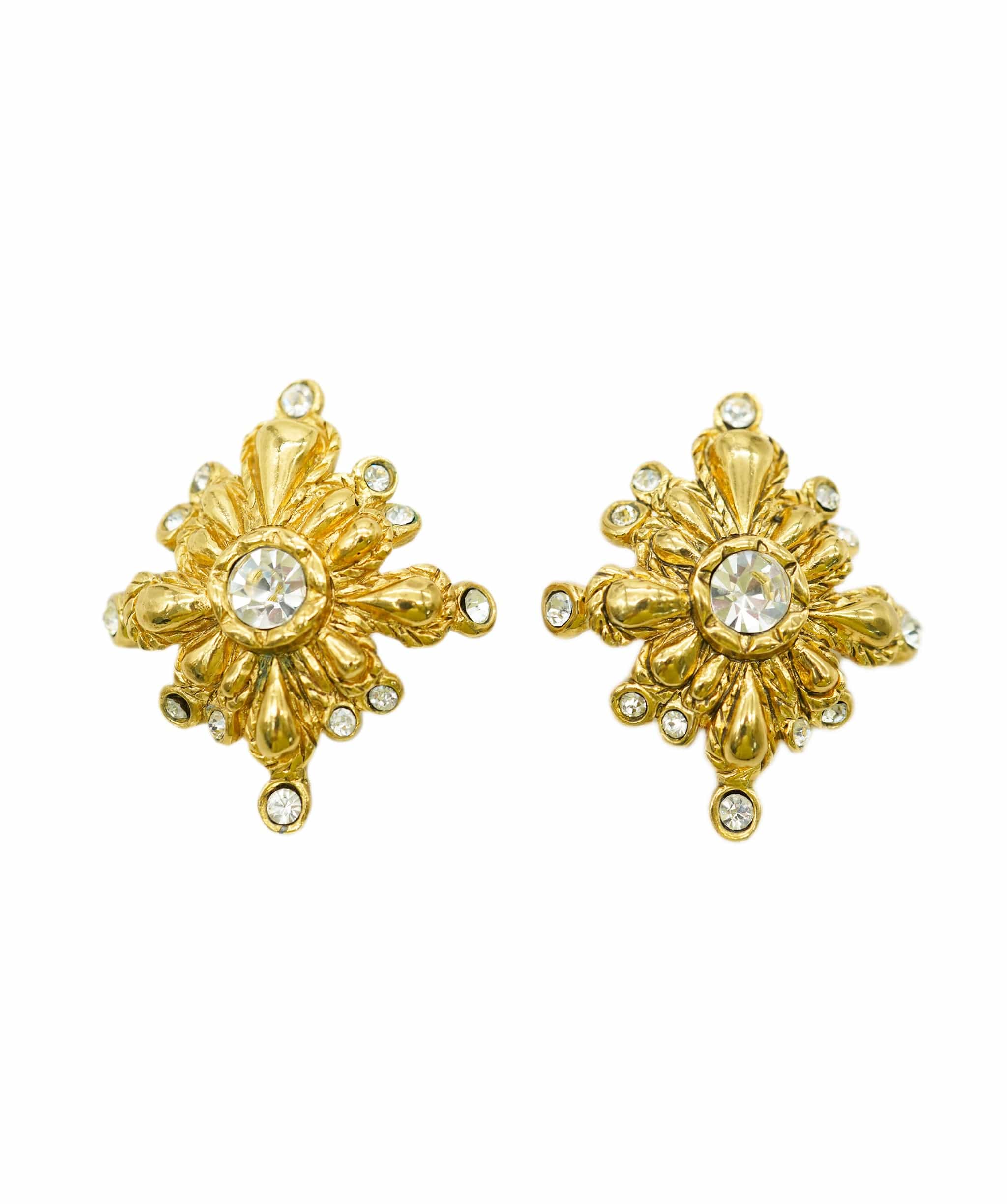 Christian Lacroix Christian Lacroix Barroc gold and strass earrings AGC1732