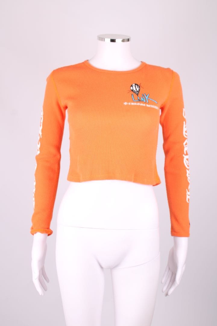 Chrome HEARTS Chrome HEARTS Long Sleeve crop top Orange XS