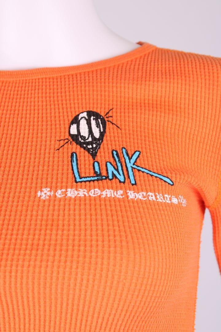 Chrome HEARTS Chrome HEARTS Long Sleeve crop top Orange XS