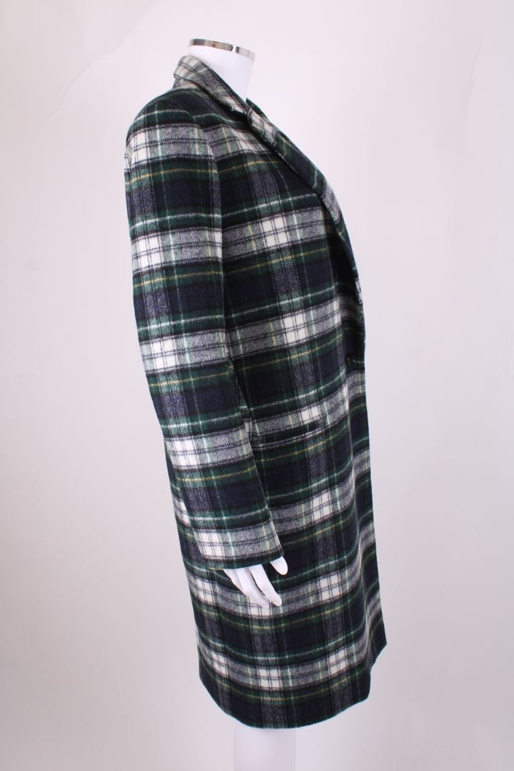 Claudie Pierlot Claudie Pierlot Check Coat Green/ Navy 10