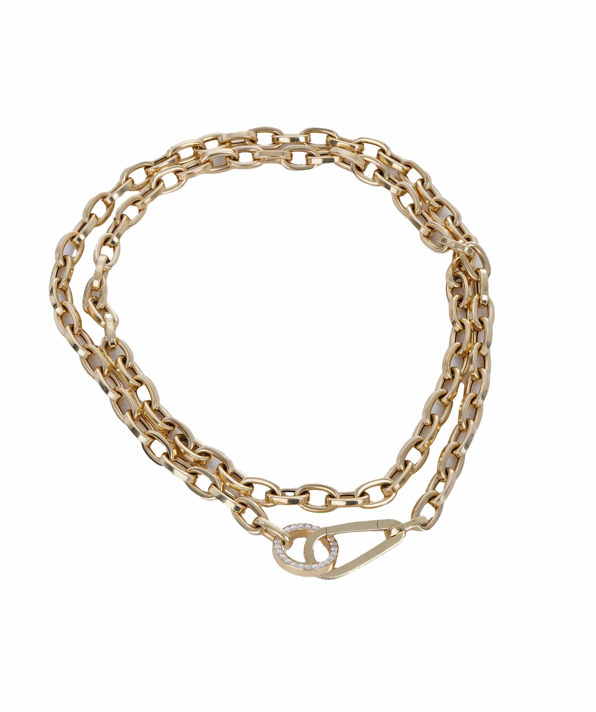 Crivelli Crivelli chain yellow gold with diamonds  ASC5048