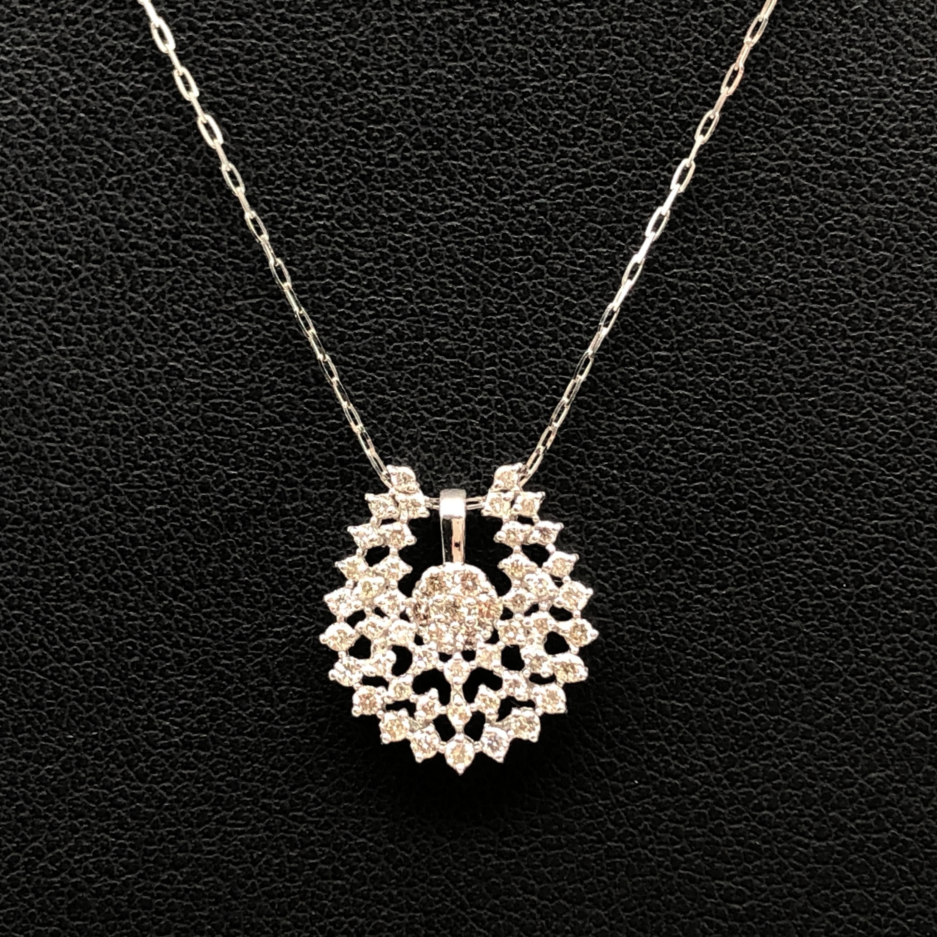Custom Jewelry Custom Jewelry Diamond Necklace, PT950/PT850, 2.6g, 15inch C366080