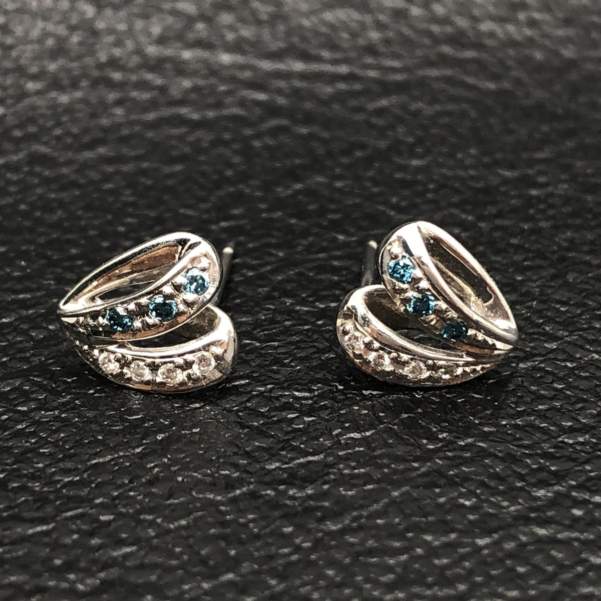 Custom Jewelry Custom Jewelry Diamond Pierces, D(0.05ct/0.05ct), K18WG/K14WG, 1.6g C297499