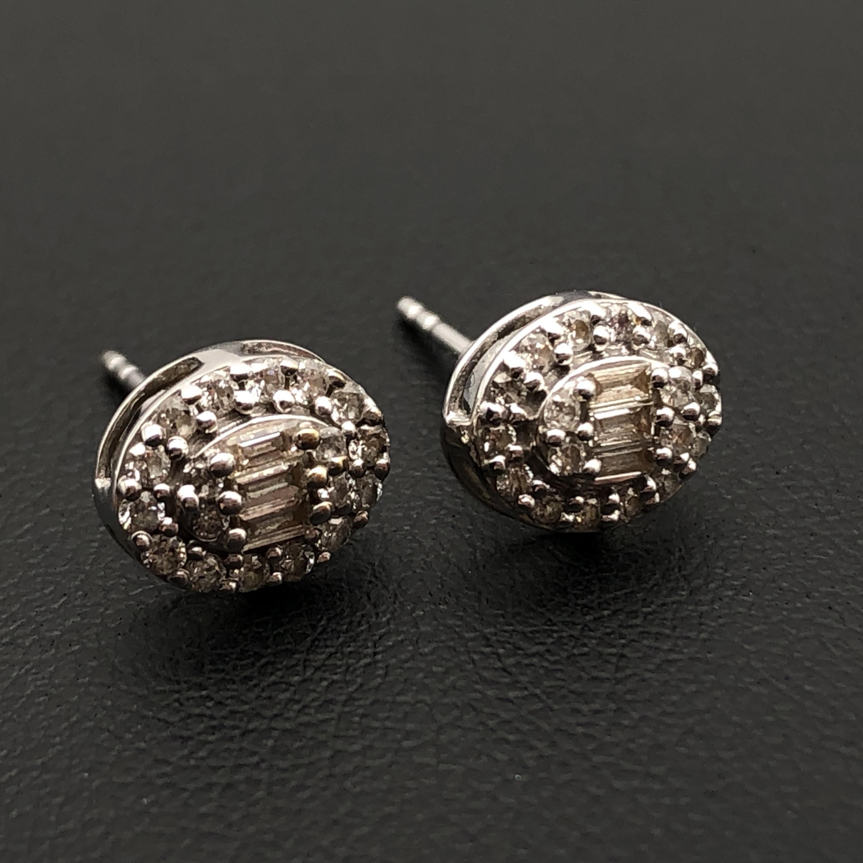 Custom Jewelry Custom Jewelry Diamond Pierces, D(0.20ct/0.20ct), K18WG, 1.6g C387041