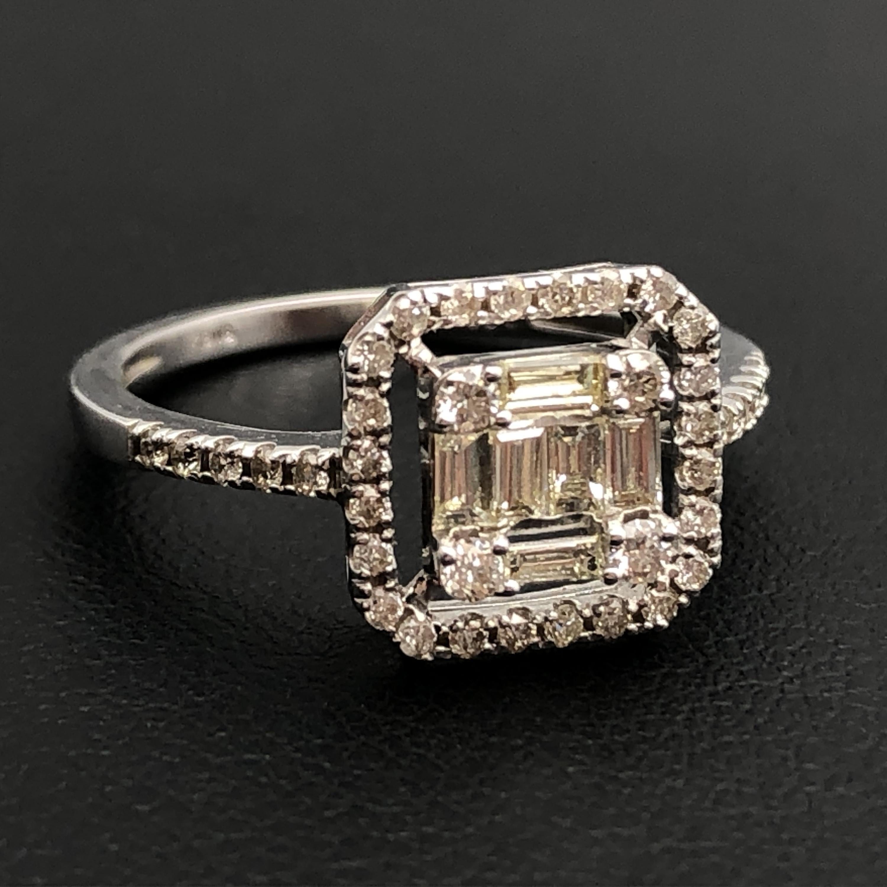 Custom Jewelry Custom Jewelry Diamond Ring, D(0.50ct), K18WG, 2.1g, US size 5.75 C355966