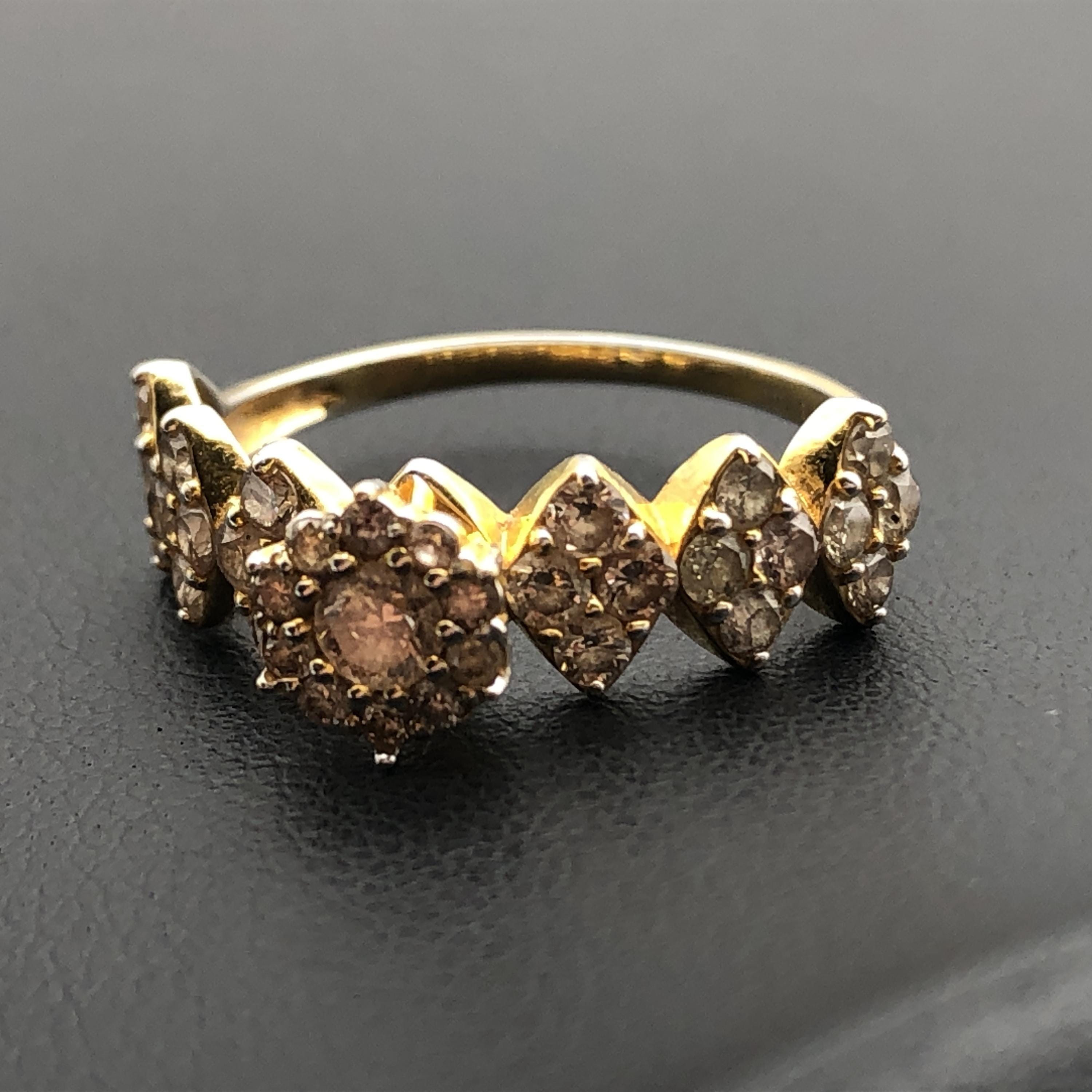 Custom Jewelry Custom Jewelry Diamond Ring, D(1.00ct), K18YG, 2.3g, US Size 6 C387042
