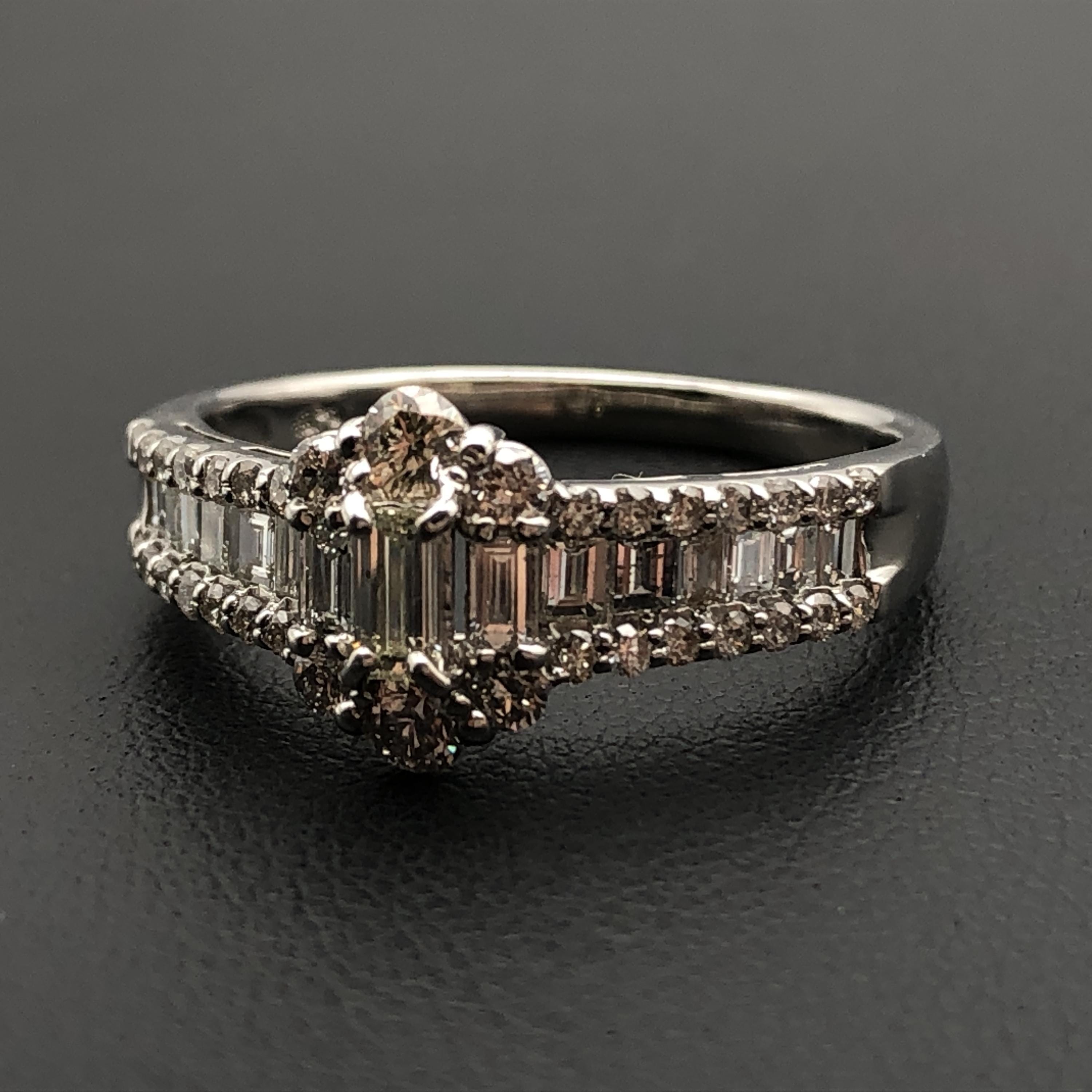 Custom Jewelry Custom Jewelry Diamond Ring, D(1.00ct), PT1000, 5.6g, US Size 9.5 C387133
