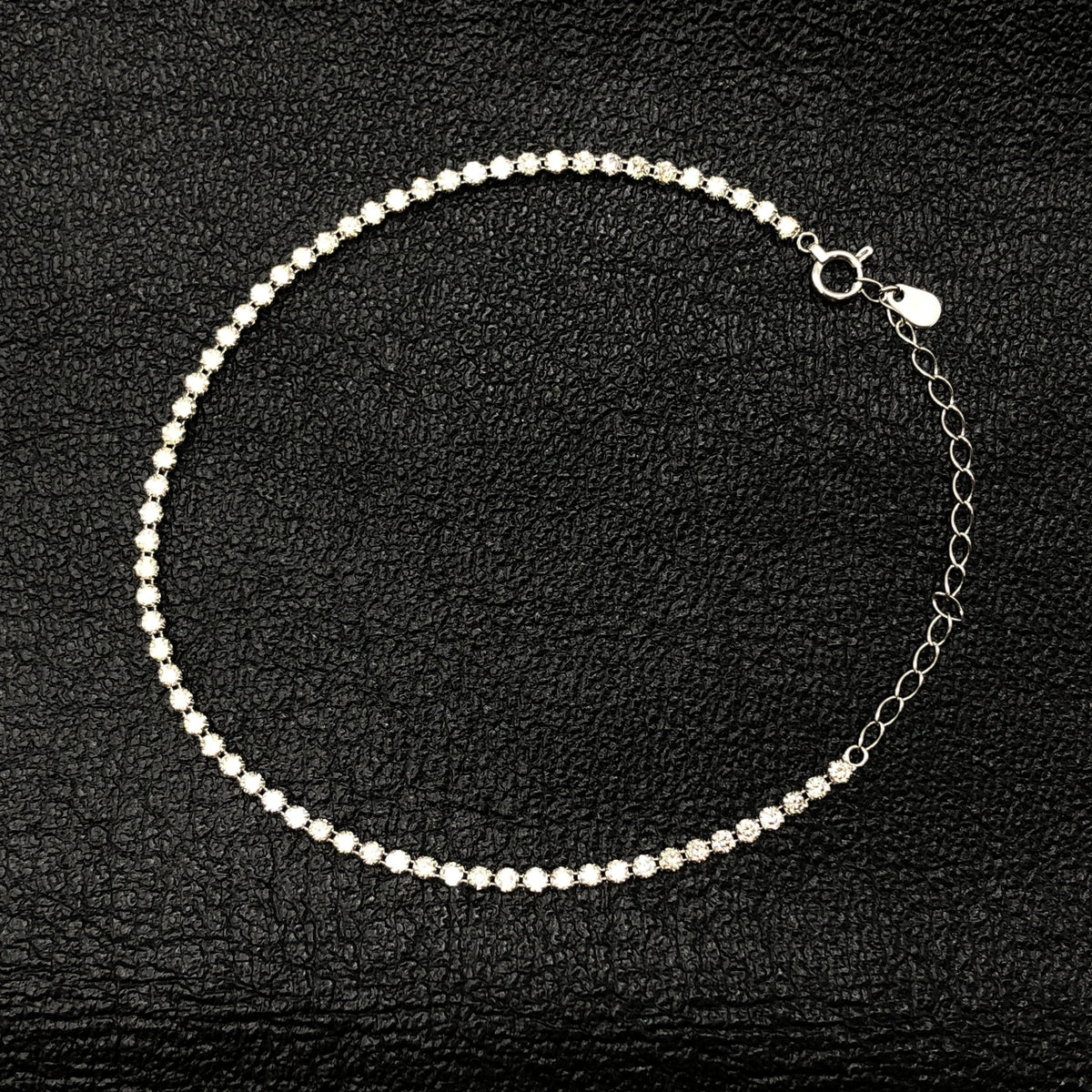 Custom Jewelry Custom Jewelry Diamond Tennis Bracelet, D(2.00ct), PT900, 3.2g, Approx 8.5inch with adjustable chain C297328