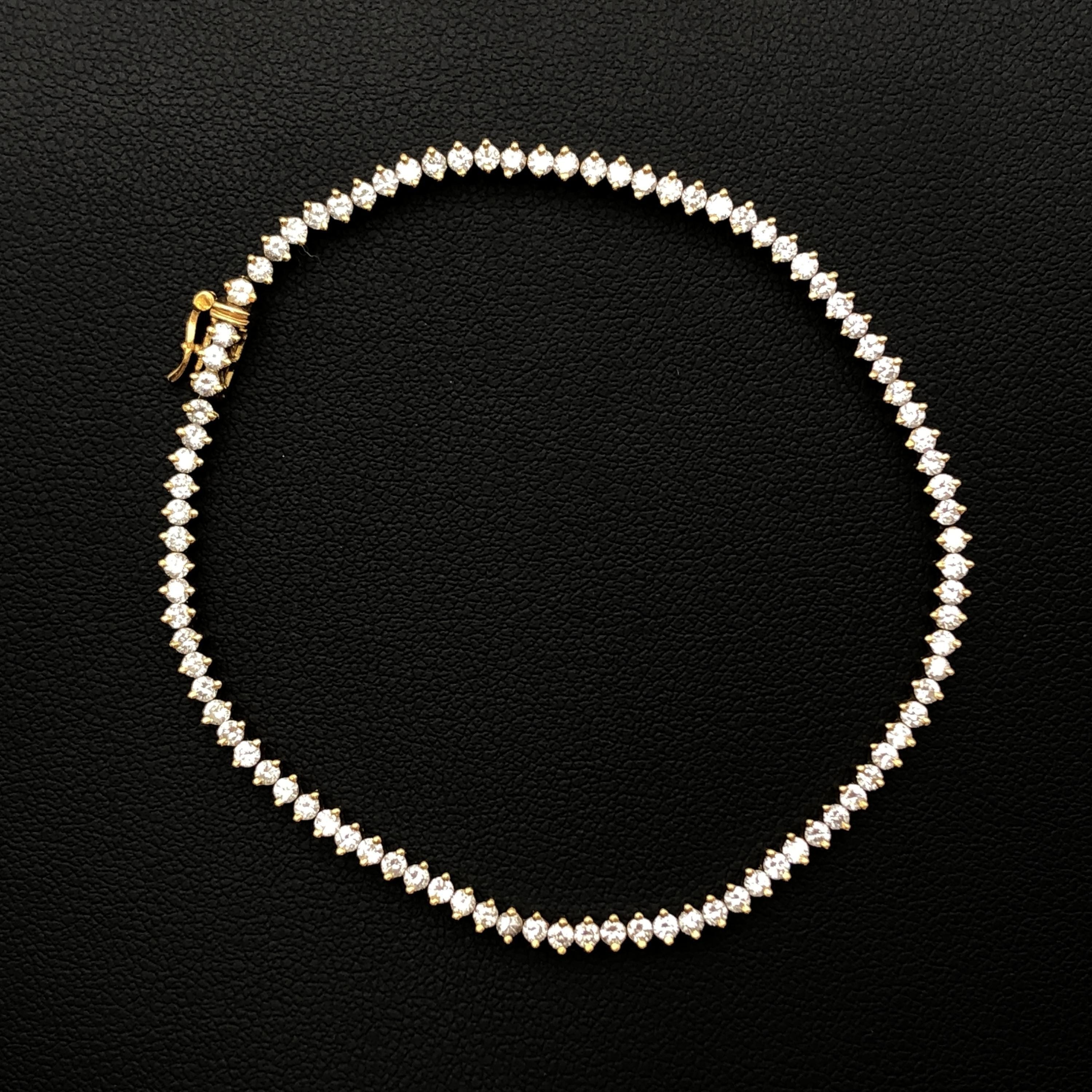 Custom Jewelry Custom Jewelry Diamond Tennis Bracelet, D(2.06ct), 7 g, Approx 6.7inch C387487
