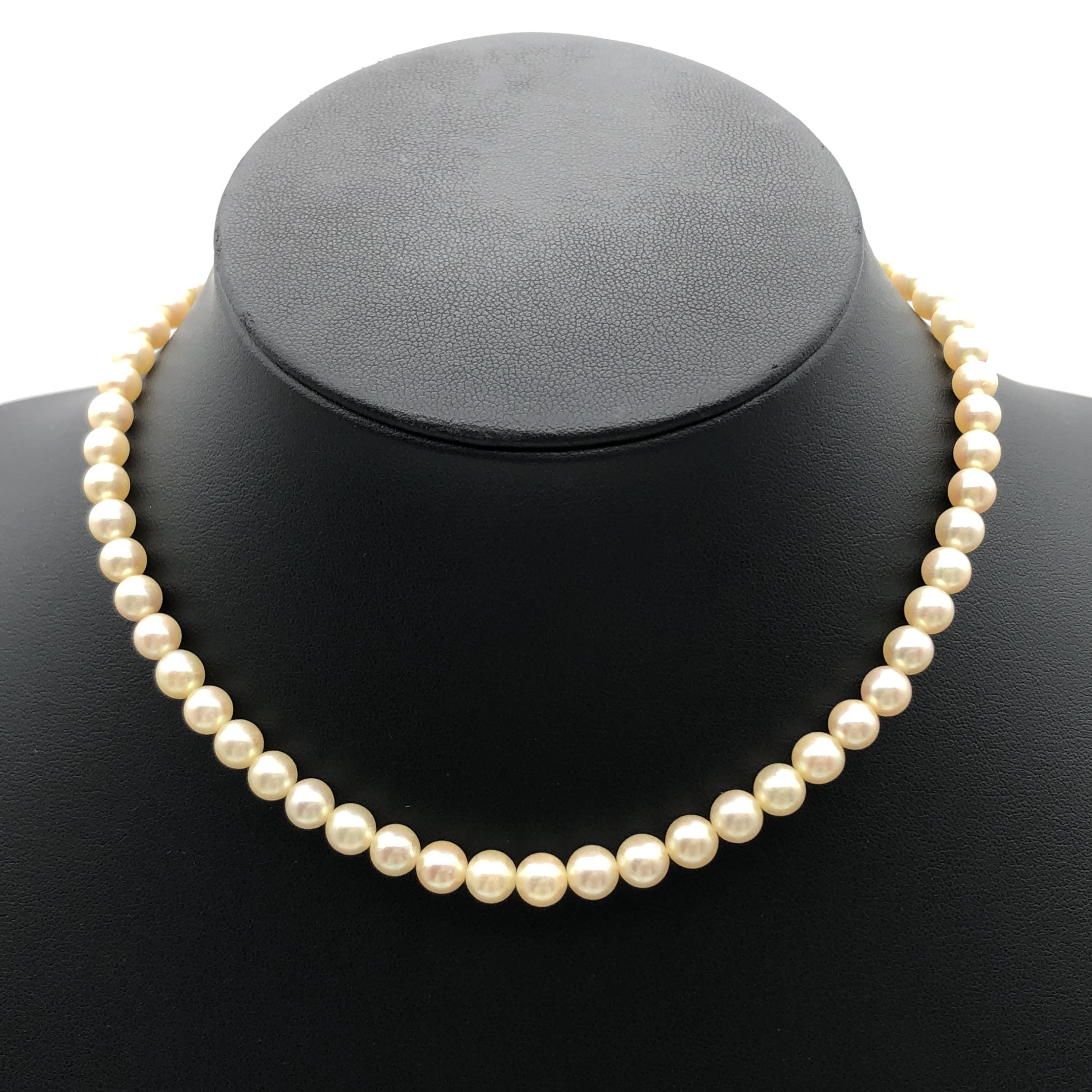 Custom Jewelry Custom Jewelry Pearl String Necklace, SV, 21.9g, 13inch C366320