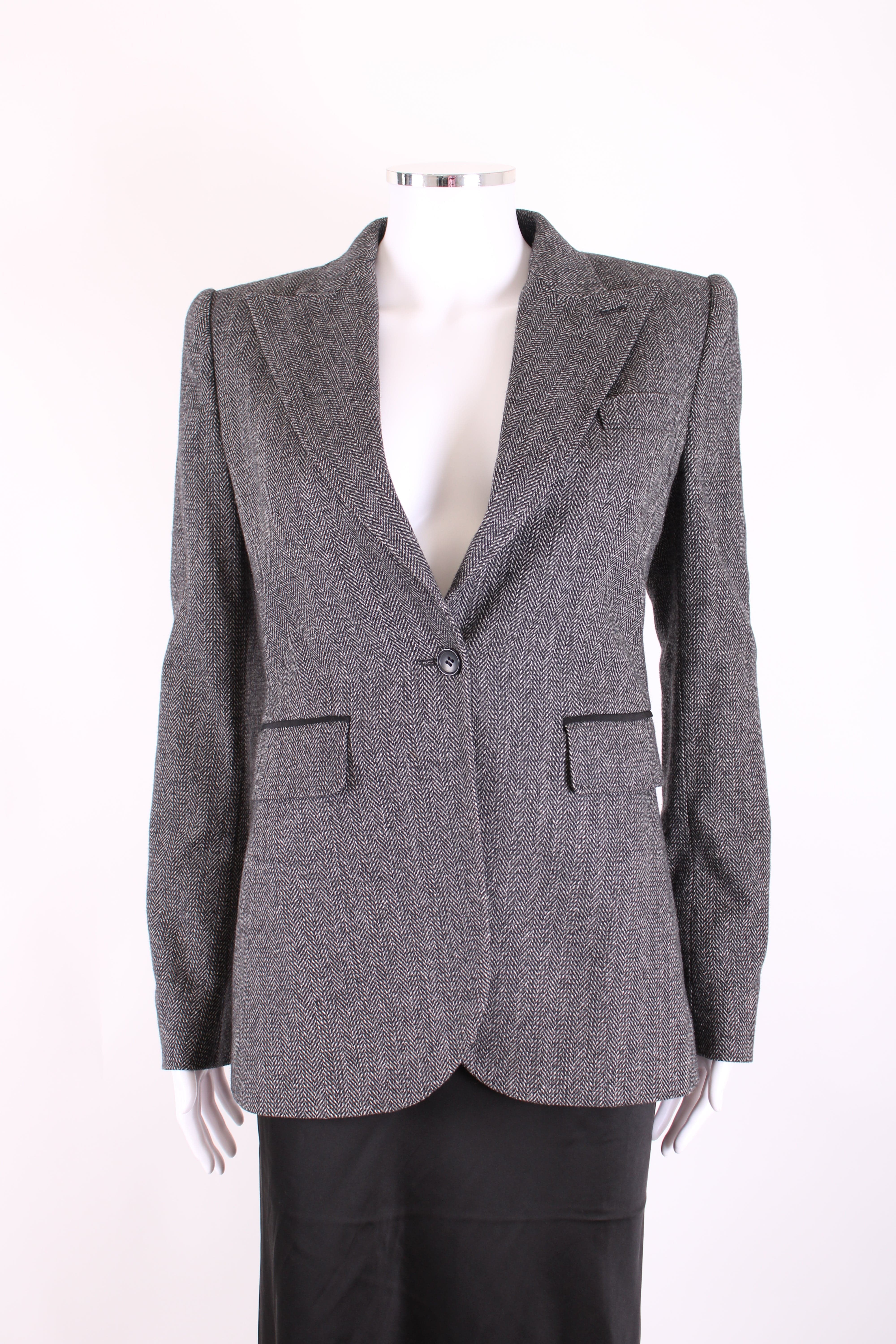 D&G D&G Blazer Grey Herringbone IT42