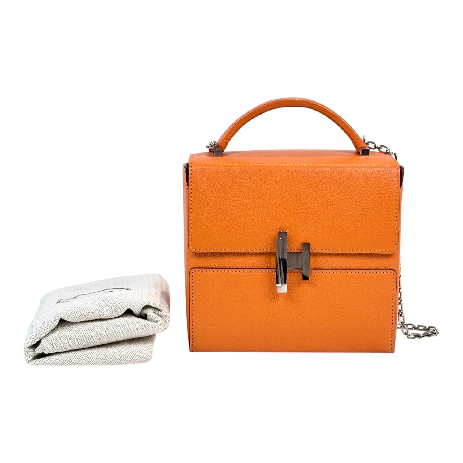 Hermes Cinhtic Box Bag Orange - C Stamp