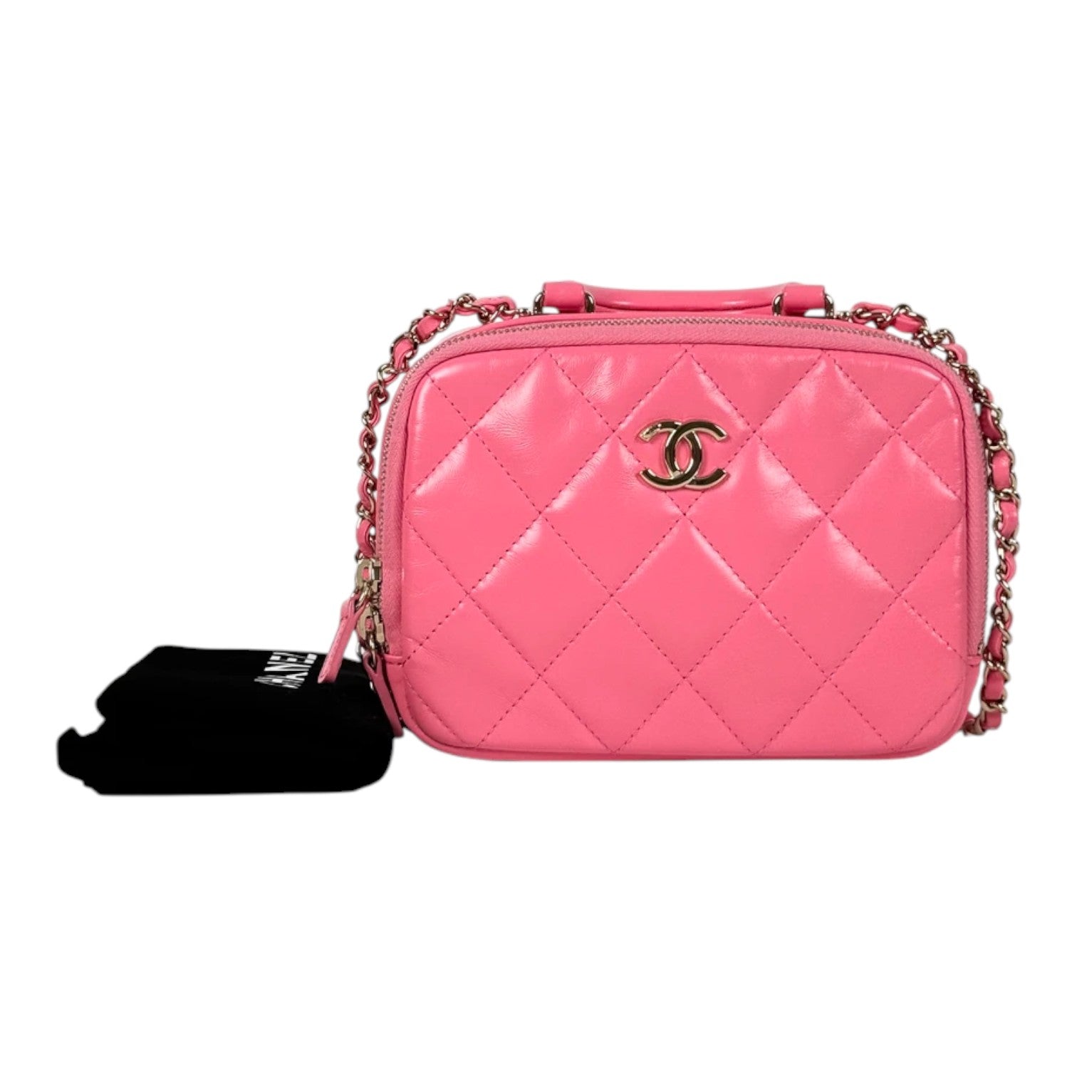 Chanel Pink Top Handle Camera Bag