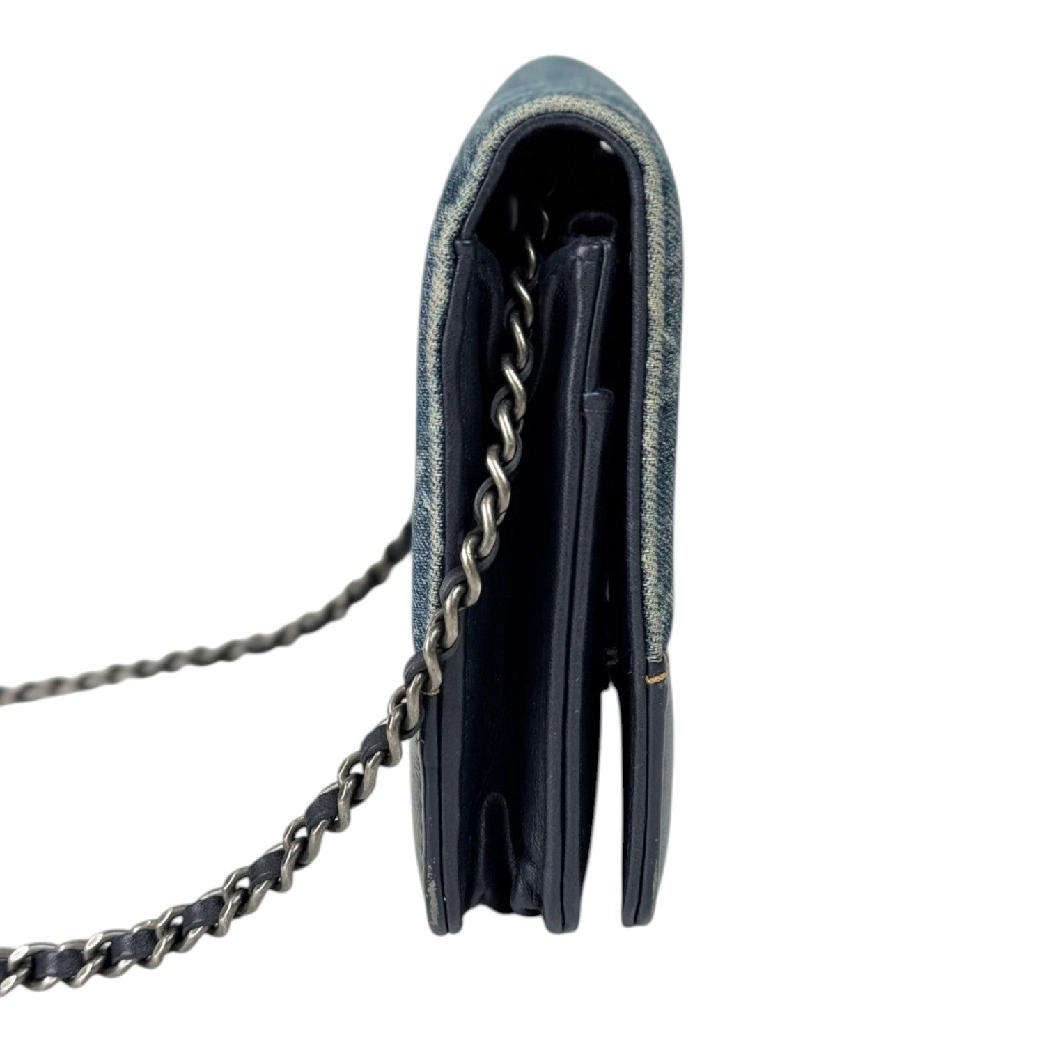 Chanel Denim Blue Wallet on Chain