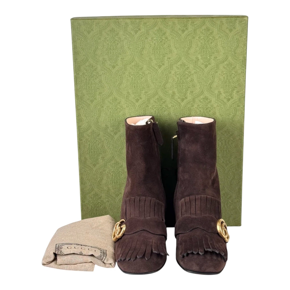 Gucci Brown Suede Boots