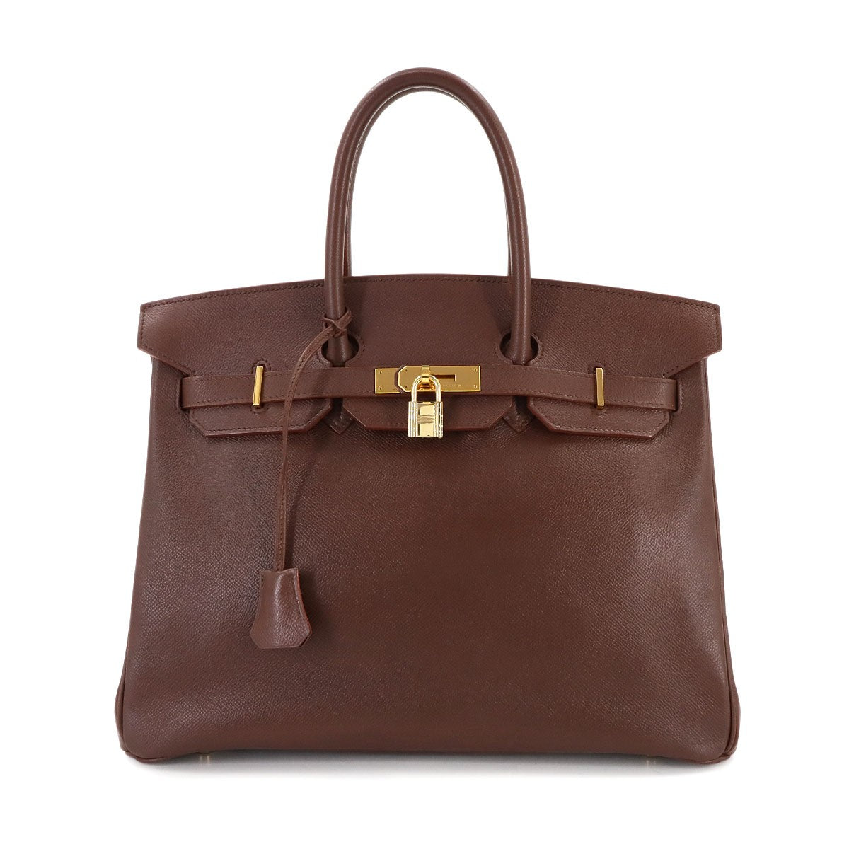 HERMES Birkin 35 Couchevel Epsom Brown Hand Bag Purse 902998370