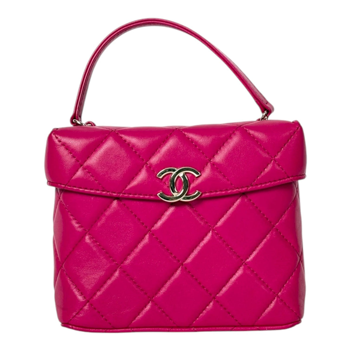 Chanel Pink Vanity Box Bag in Lambskin