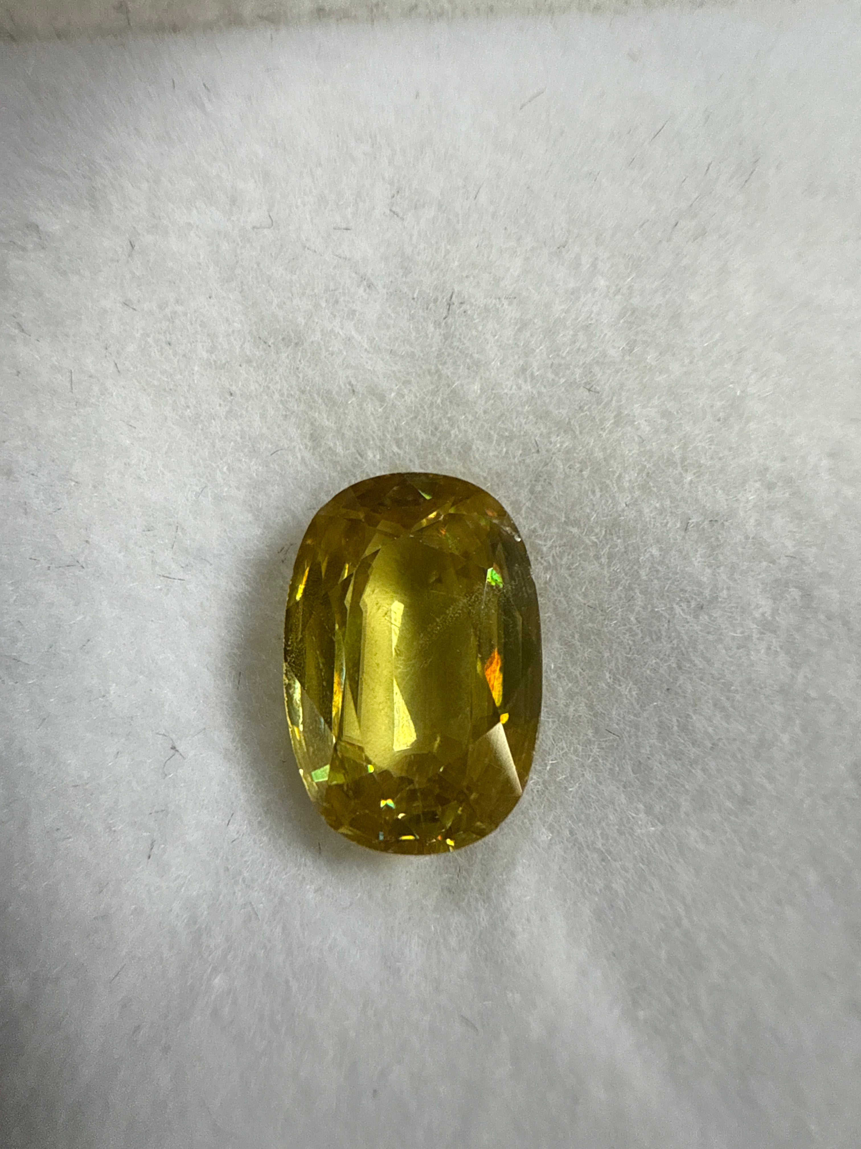 David Harry Jewels Ambilobe Sphene 2.75ct Oval Fancy Cut