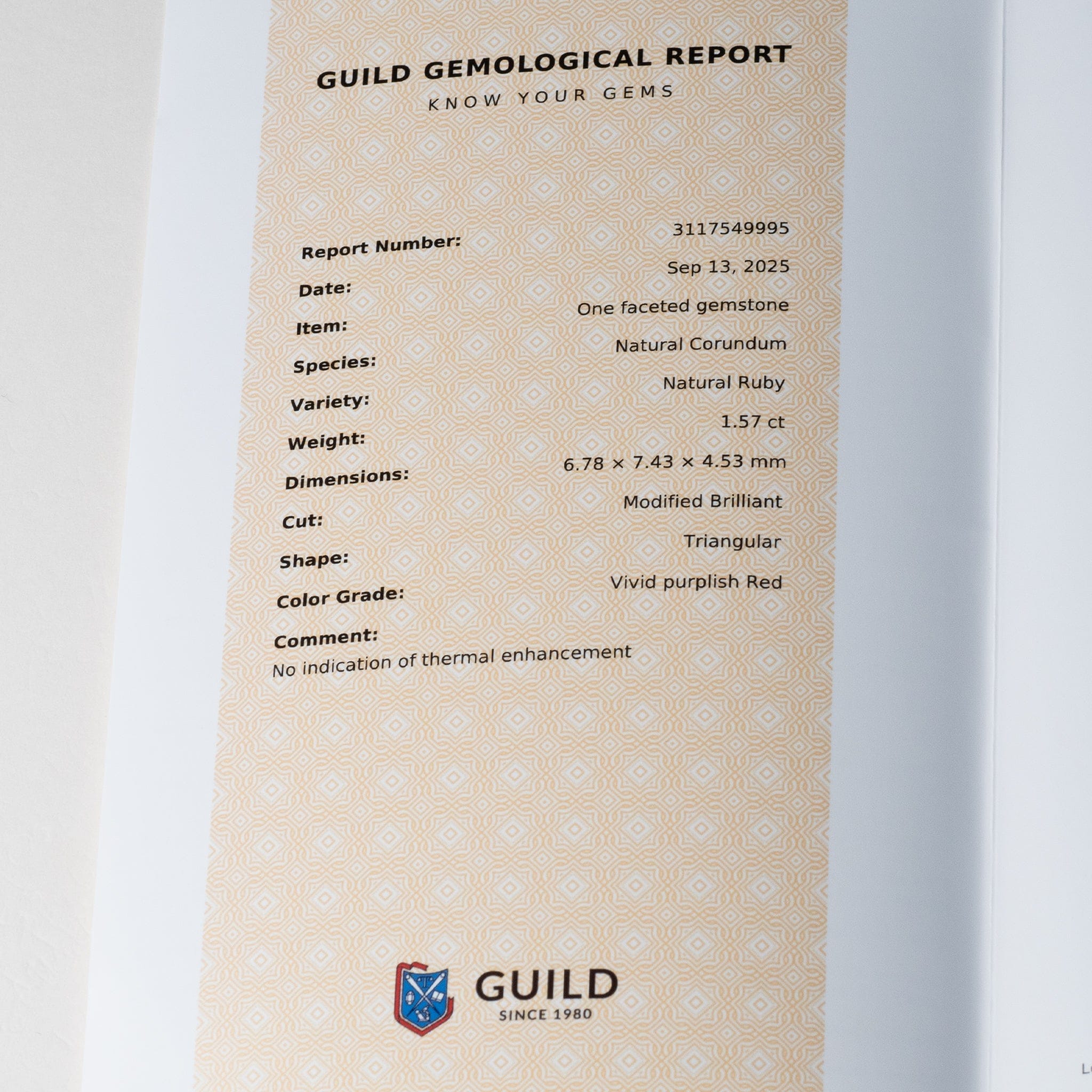 David Harry Jewels 1.57ct No Heat Kashmir Ruby