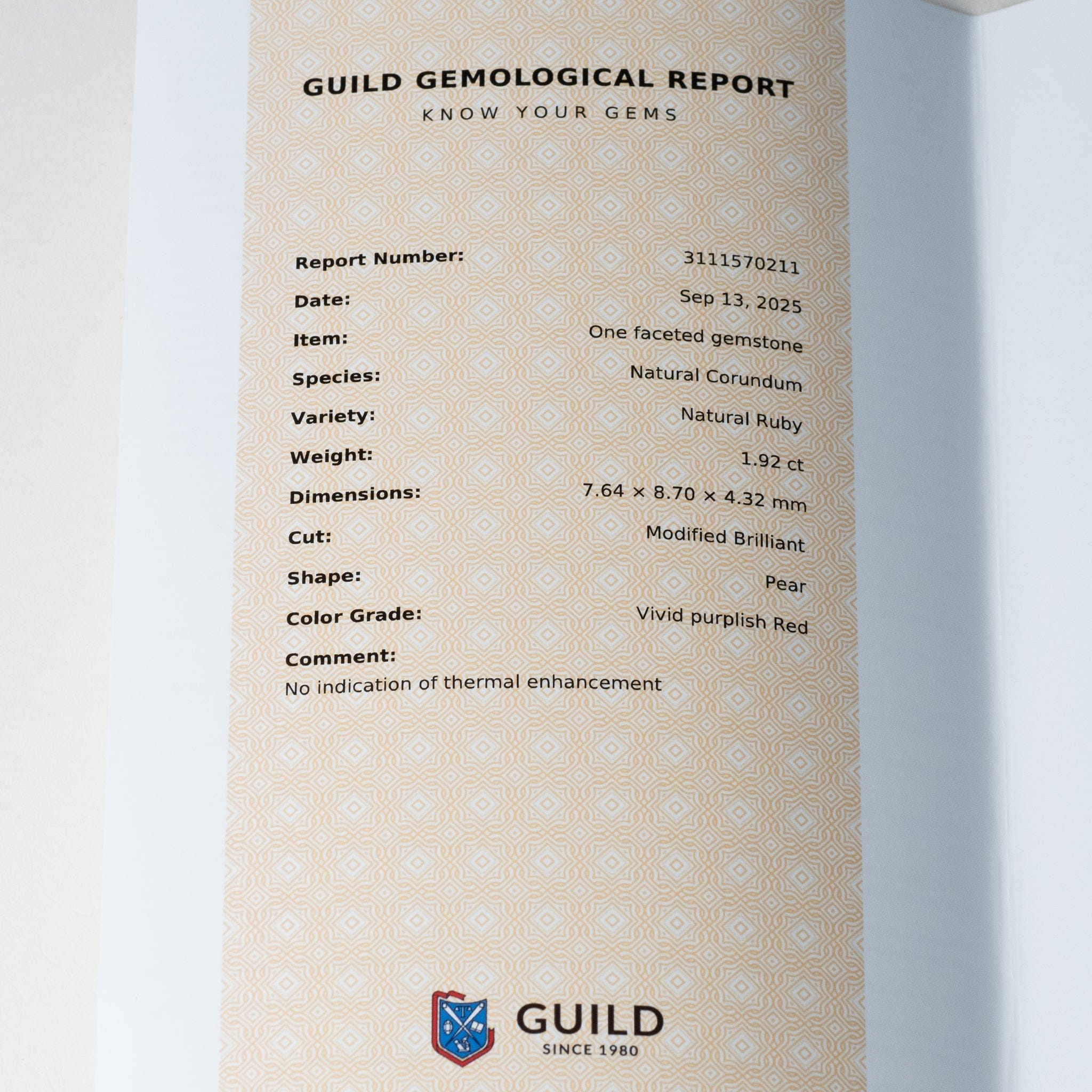 David Harry Jewels 1.92ct No Heat Kashmir Ruby