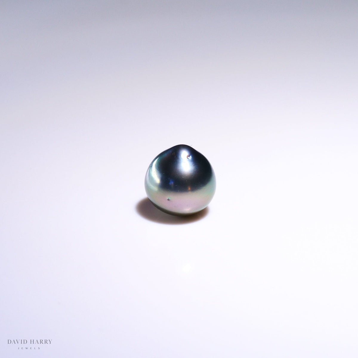 David Harry Jewels 11.8 x 11.5mm Green-grey Tahitian Pearl