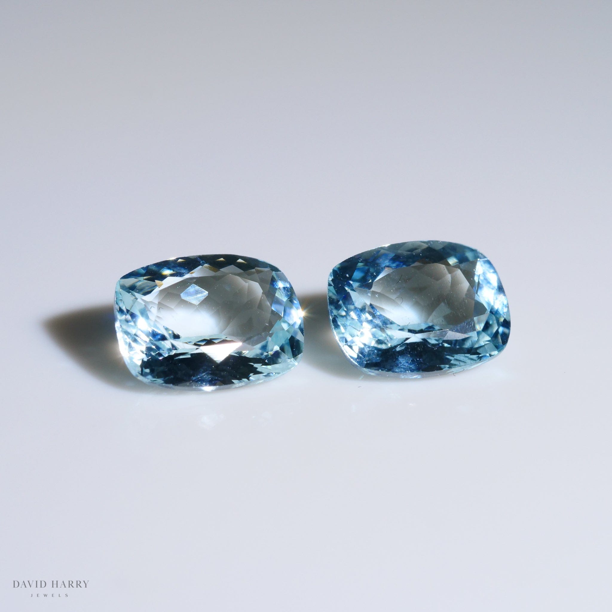 David Harry Jewels 3.56ct Aquamarine Pair