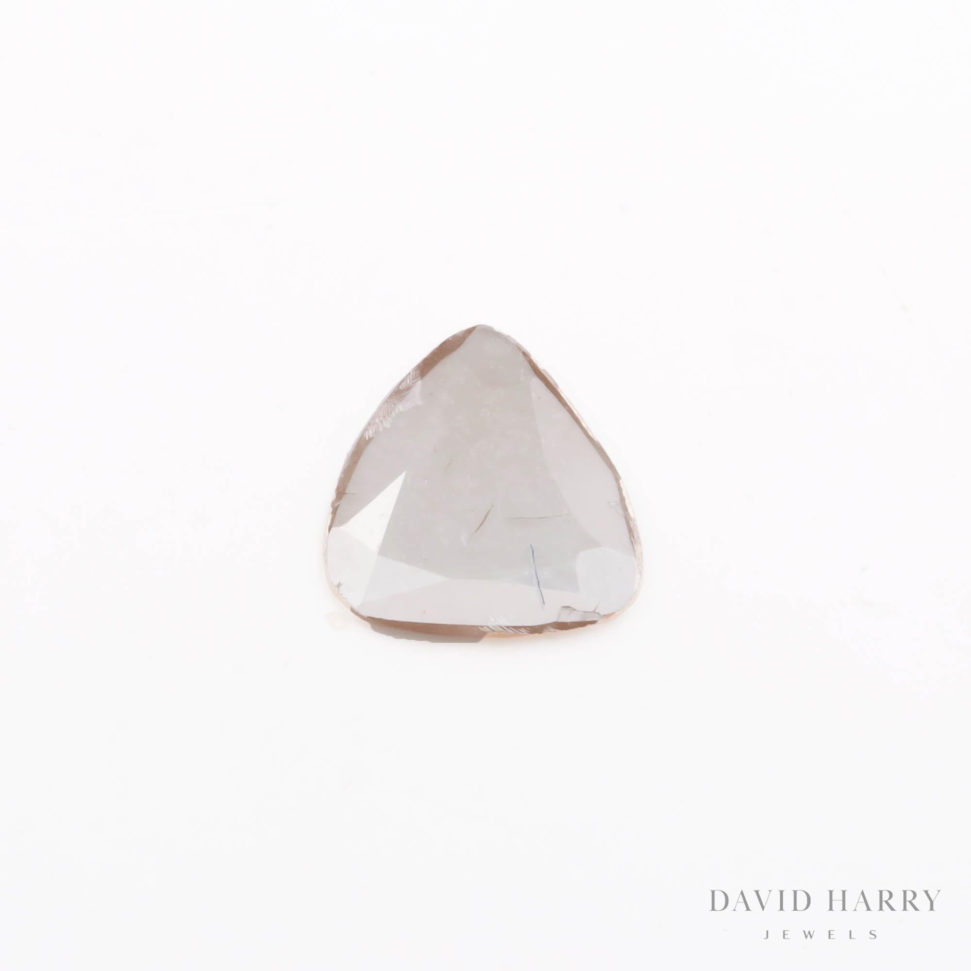 David Harry Jewels Syndicate-grade Polki Diamond - pear c. 4mm (approx weight 0.3ct)