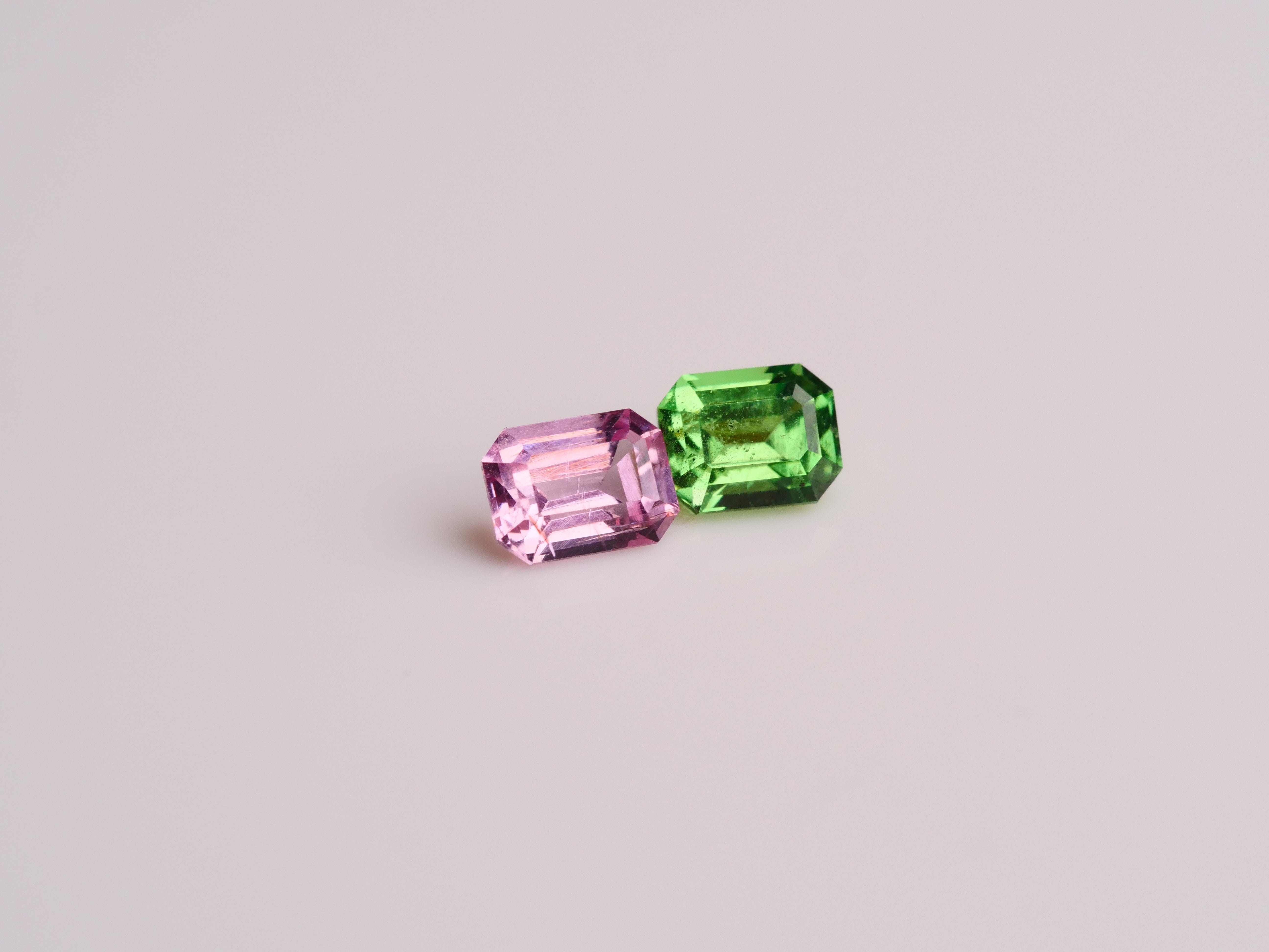 David Harry Jewels Tsavorite Garnet and Tajik Spinel Pair (0.5ct - <1ct)