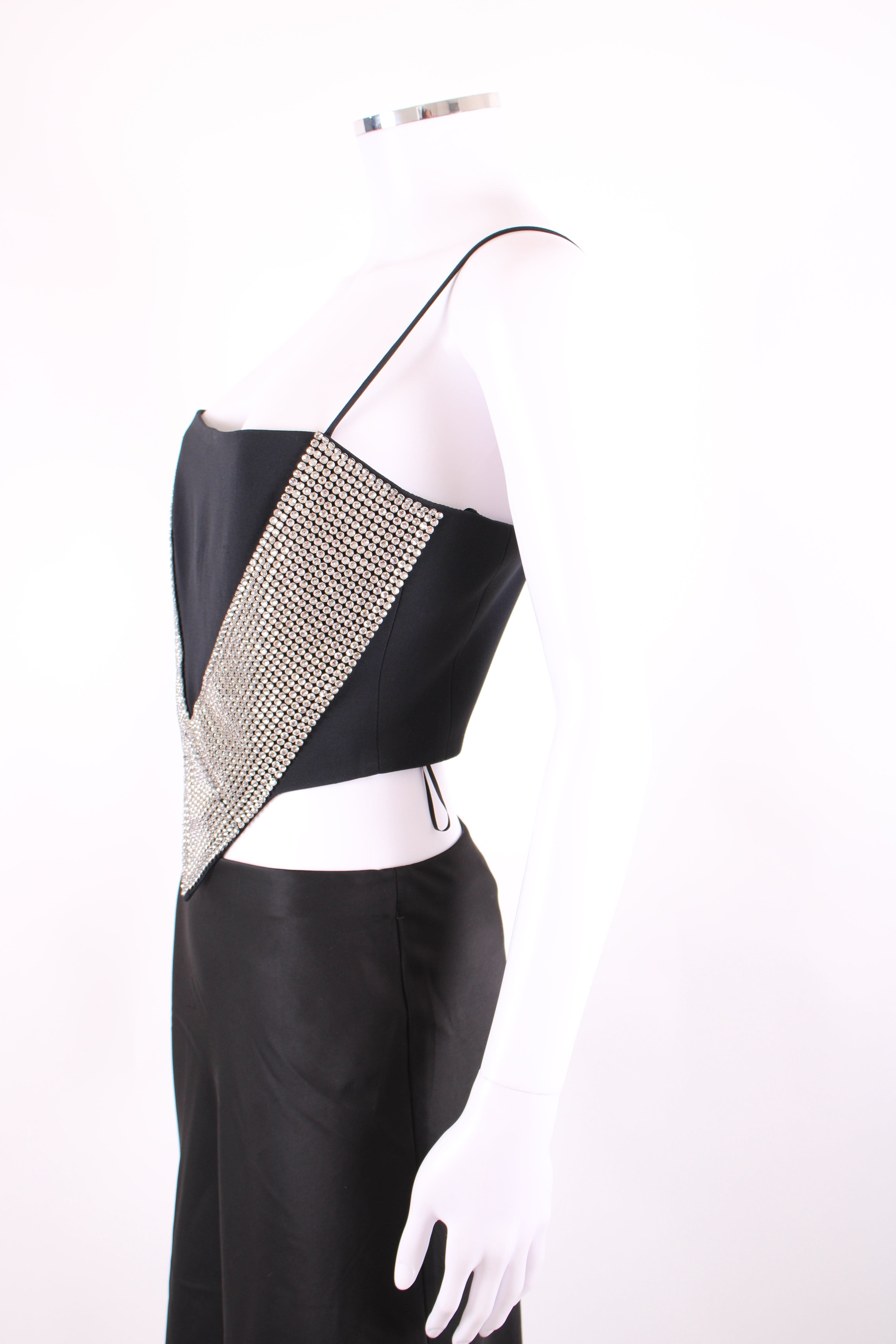 David Koma Black David Koma Crystal Embellished Top, 12