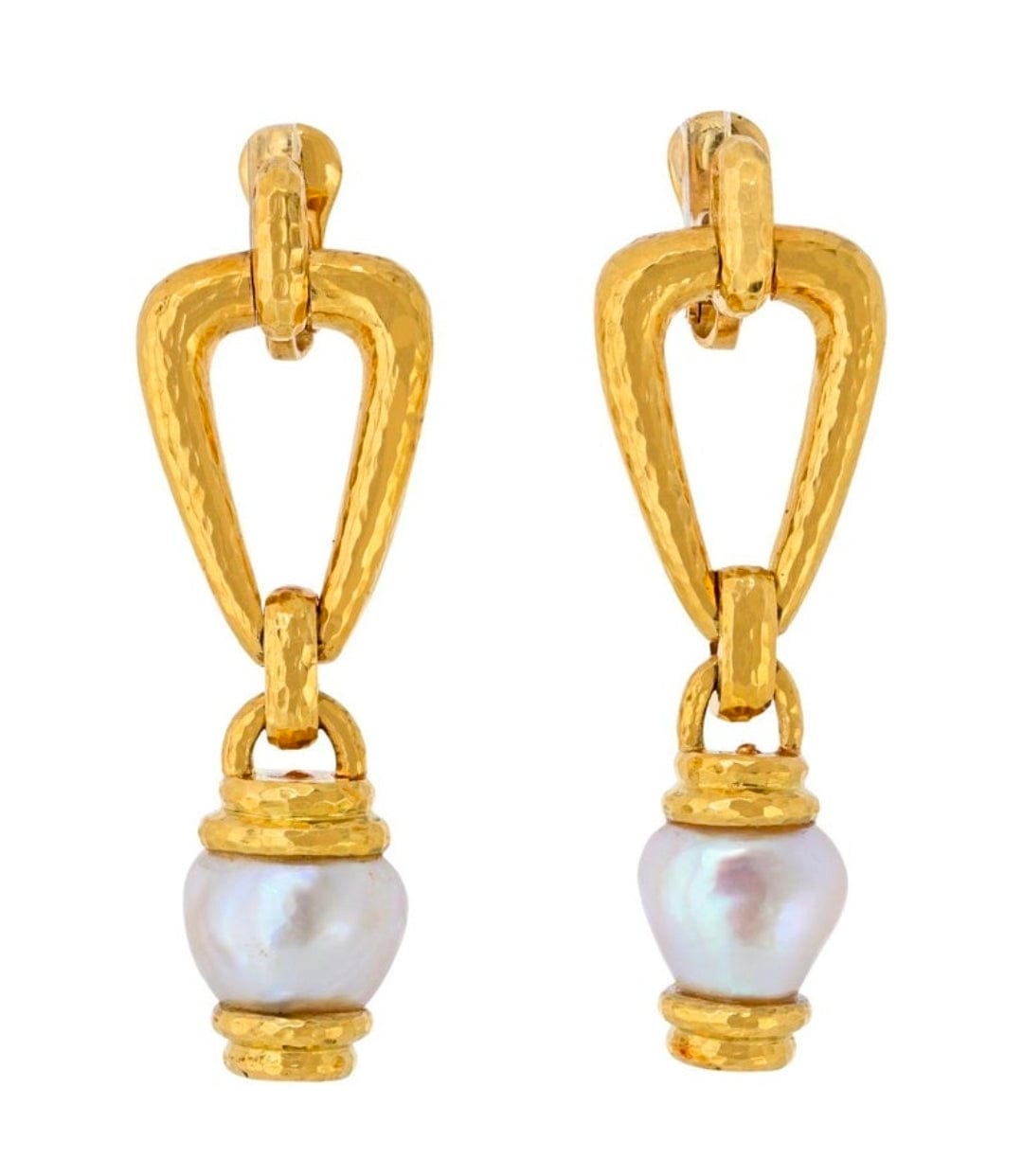 David Webb David Webb 18K Gold Pearl Drop Earrings ASC6853