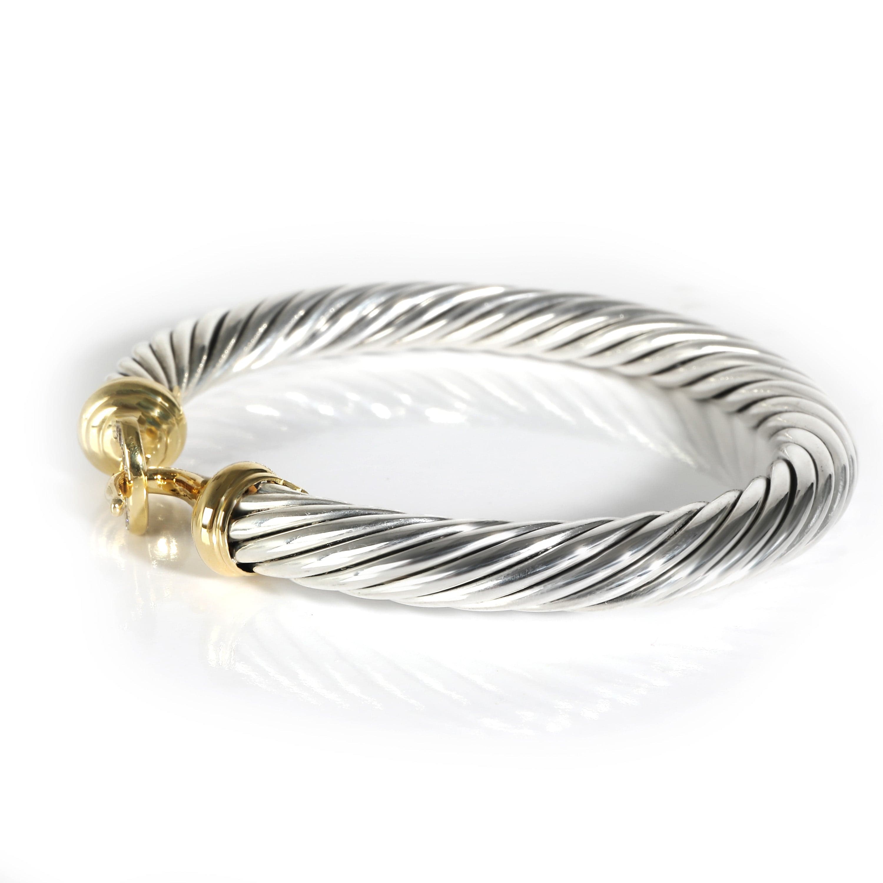 David Yurman David Yurman Cable Collectibles Bracelet in 18k Yellow Gold/Sterling Silver 0.09