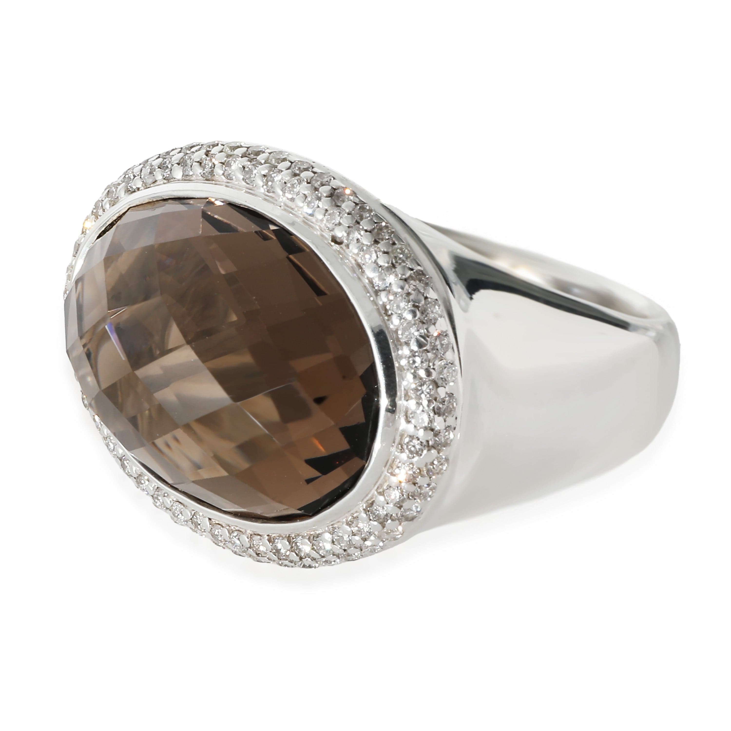 David Yurman David Yurman Signature Oval Cocktail Ring in  Sterling Silver 0.5 CTW