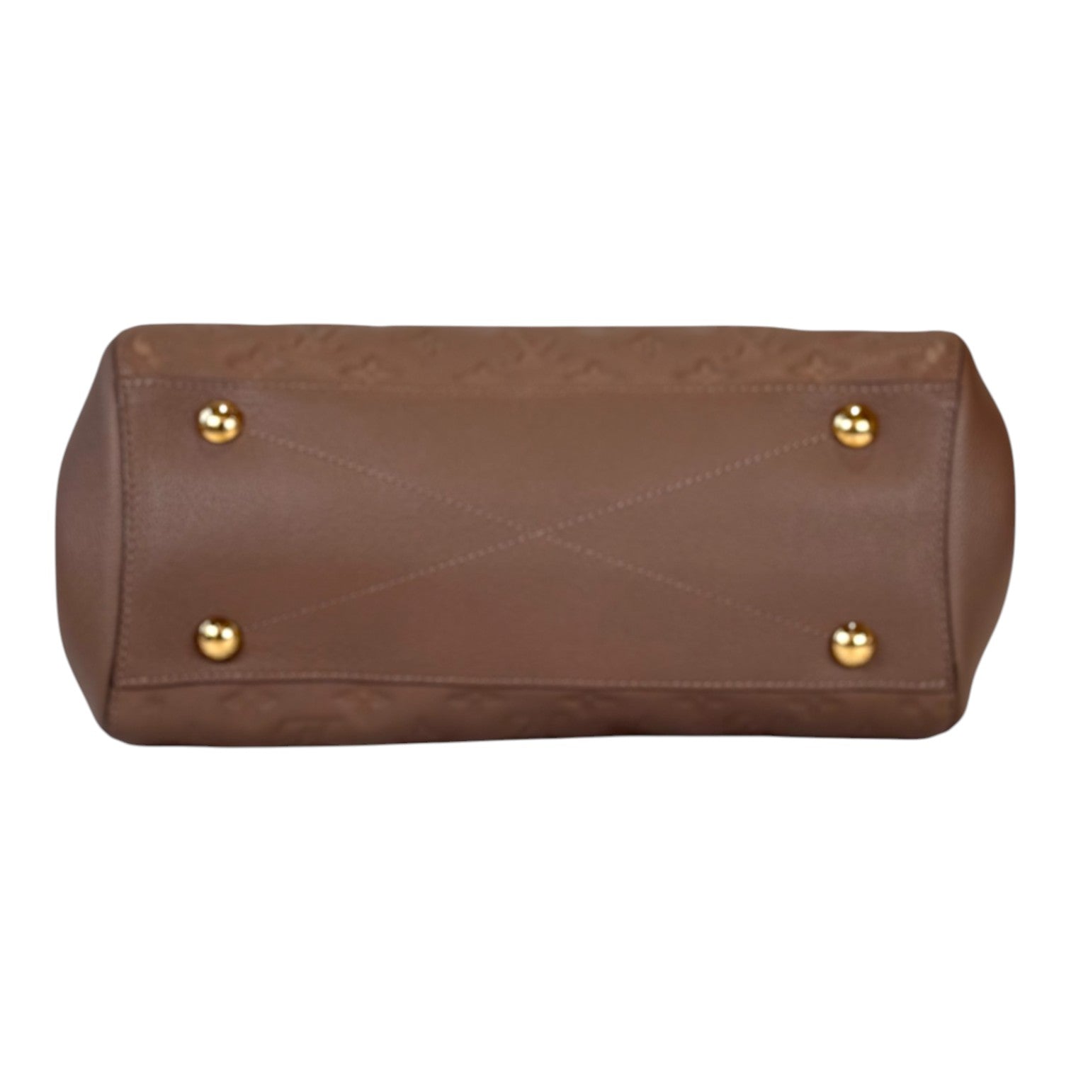 Louis Vuitton Montaigne MM Monogram Empreinte Dark Beige Bag