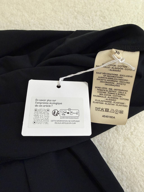 Hermès Pocket T-Shirt Dress - Black