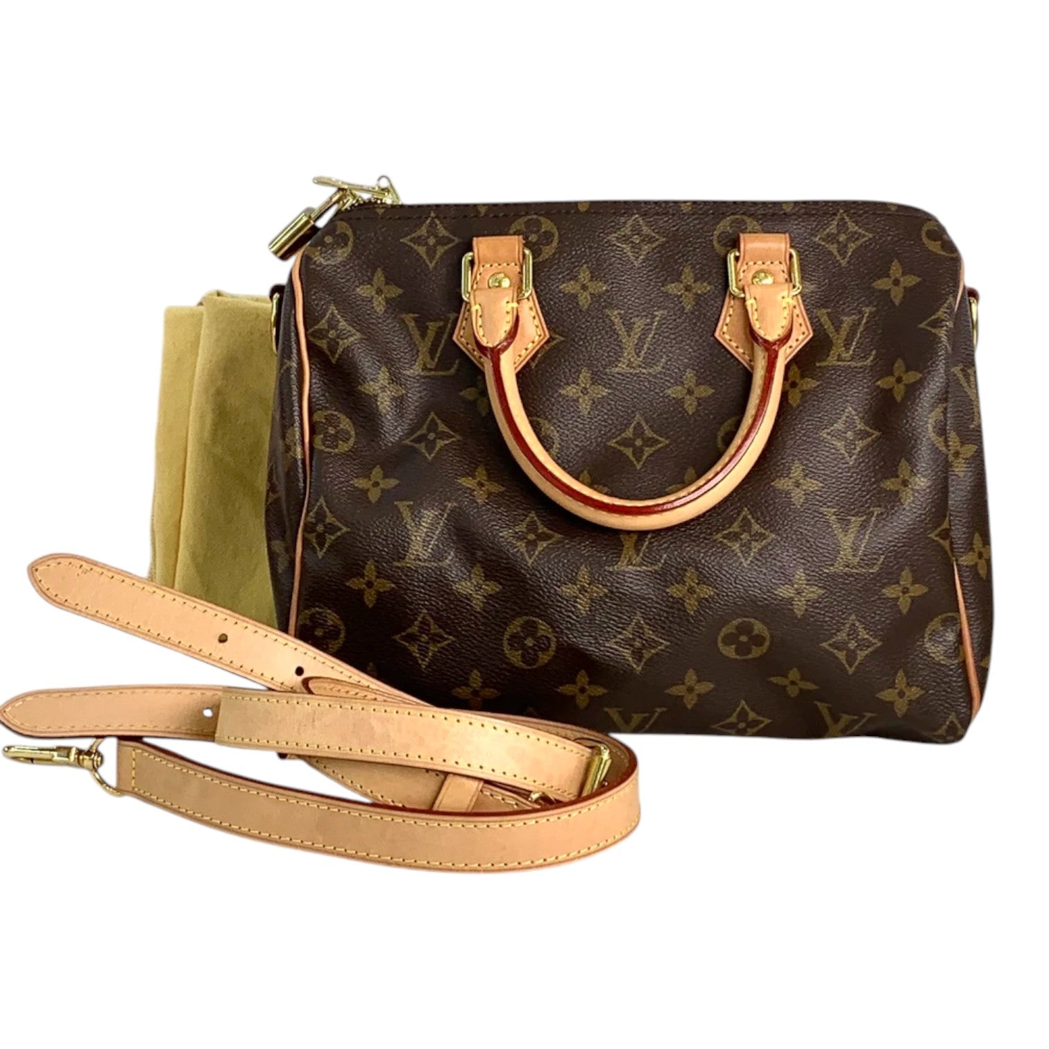 Louis Vuitton Speedy 25cm Monogram Bag with Strap