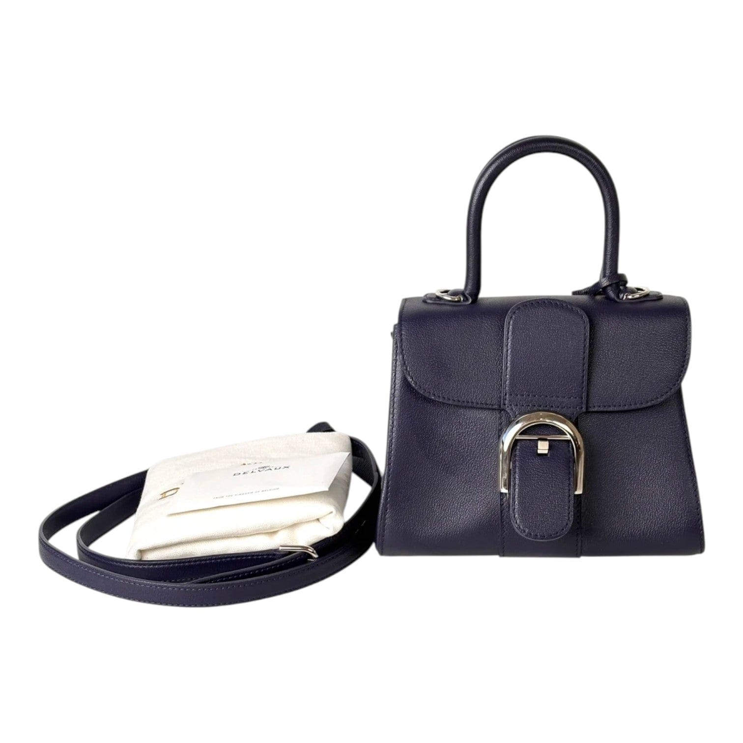 Delvaux Delvaux Navy Mini Brillant Bag