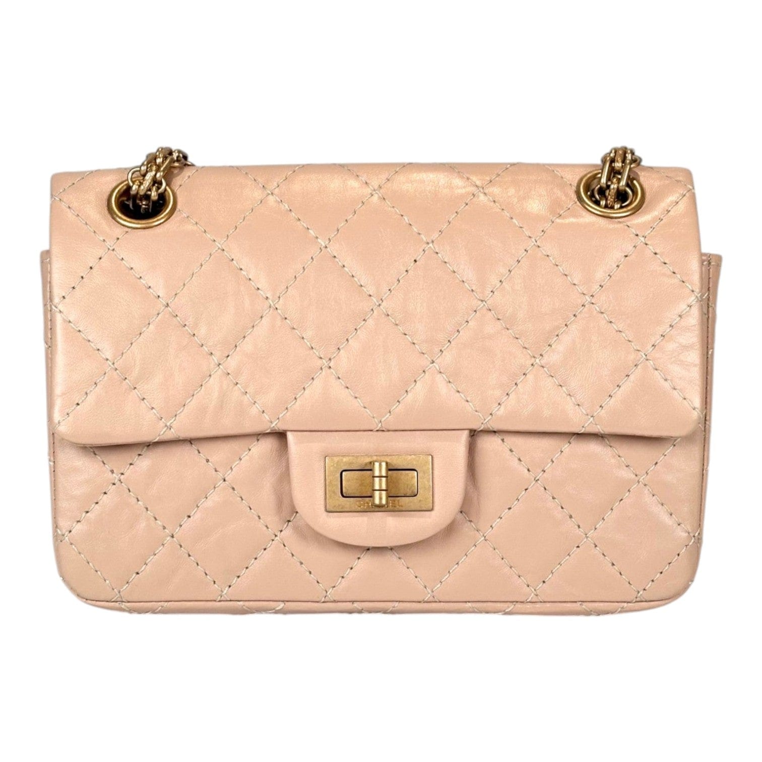 Chanel Reissue Mini Cream Chain Bag with GHW