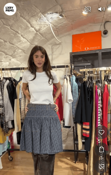 DIOR Christian Dior denim Skirt (Galliano06) AGC3437
