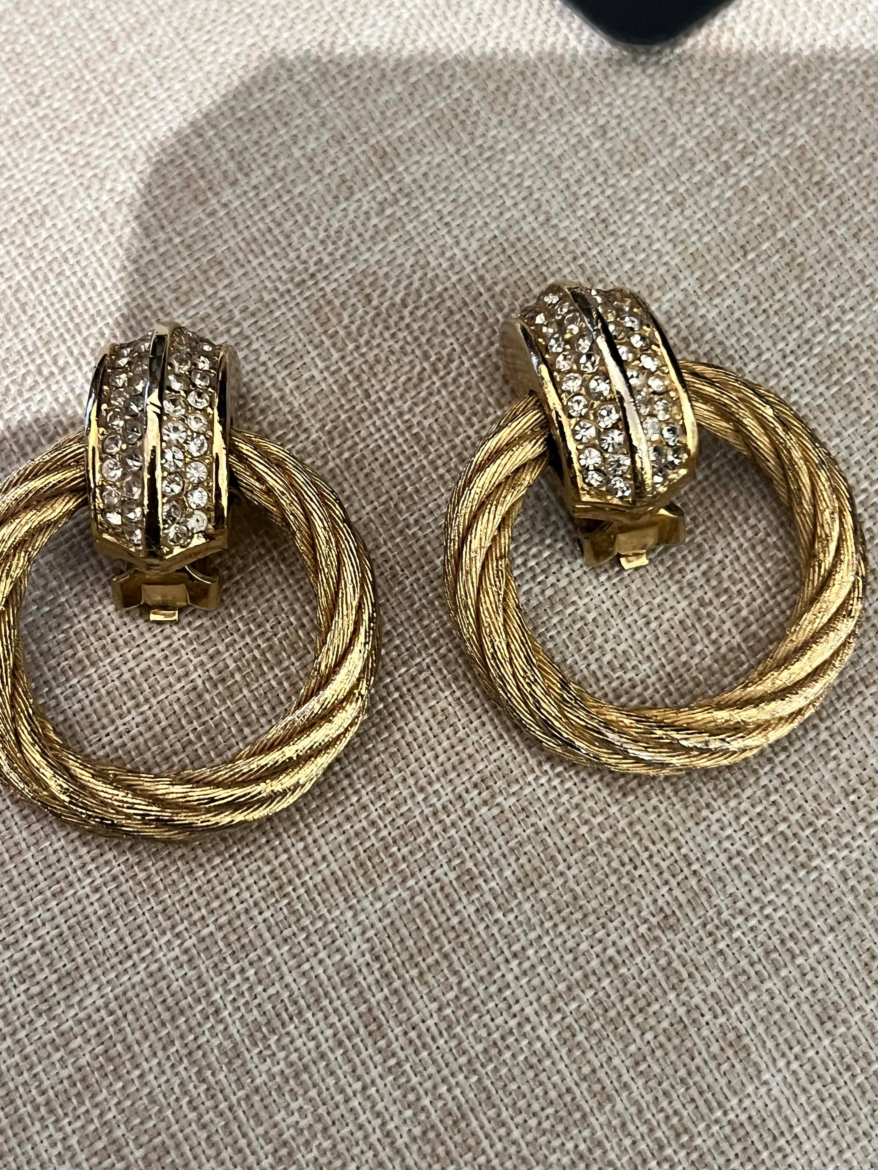 Dior Dior VIntage earrings with strass AKC1545