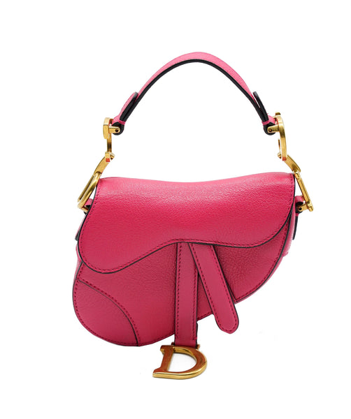 Dior saddle discount bag pink