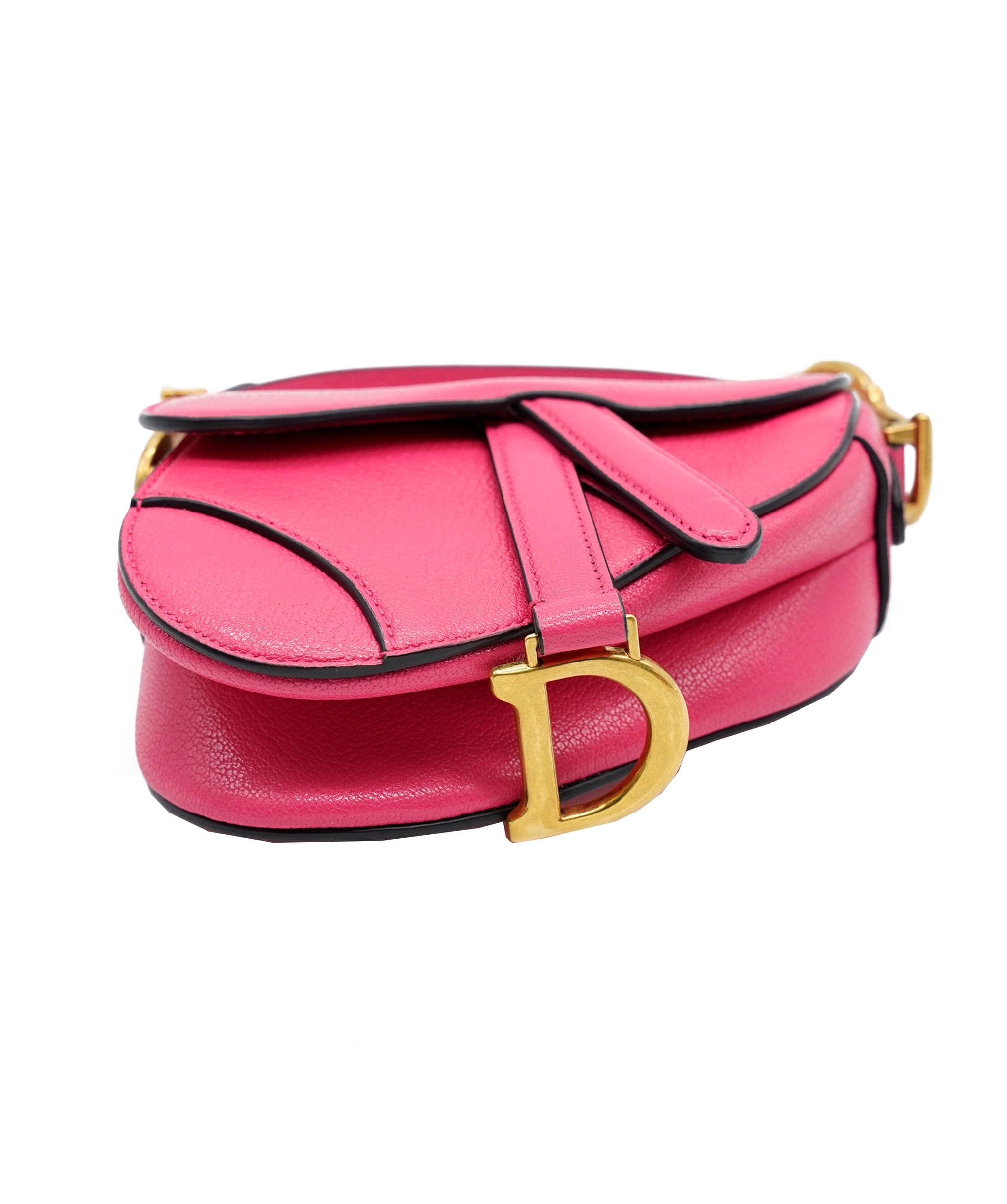 hot pink dior saddle bag